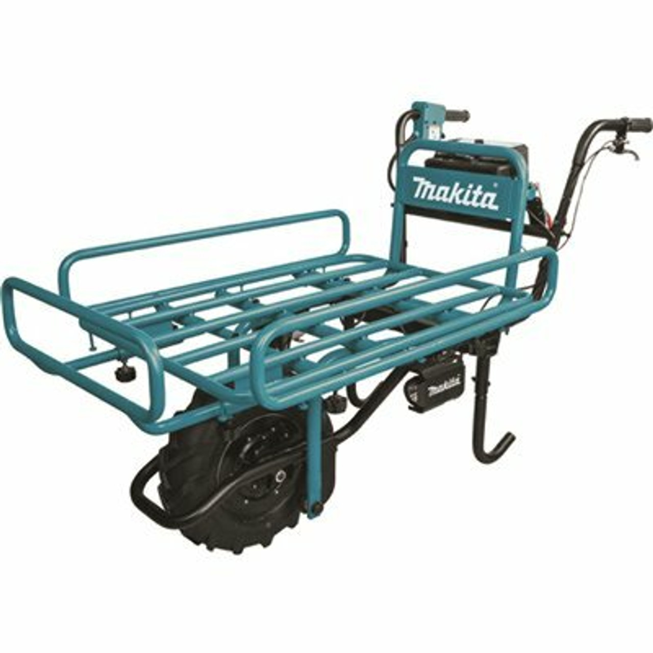 Makita 18-Volt X2  Lxt Lithium-Ion Brushless Cordless Power-Assisted Flat Dolly (Tool-Only) With Flatbed Pipe Frame