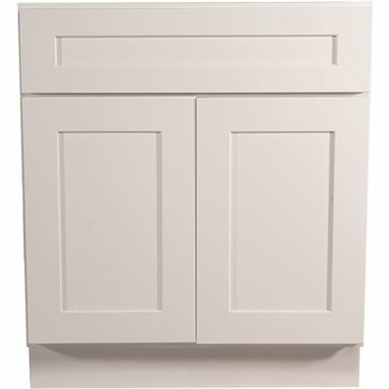 Design House Brookings Plywood Assembled Shaker 33X34.5X24 In. 2-Door 1-Drawer Base Kitchen Cabinet In White
