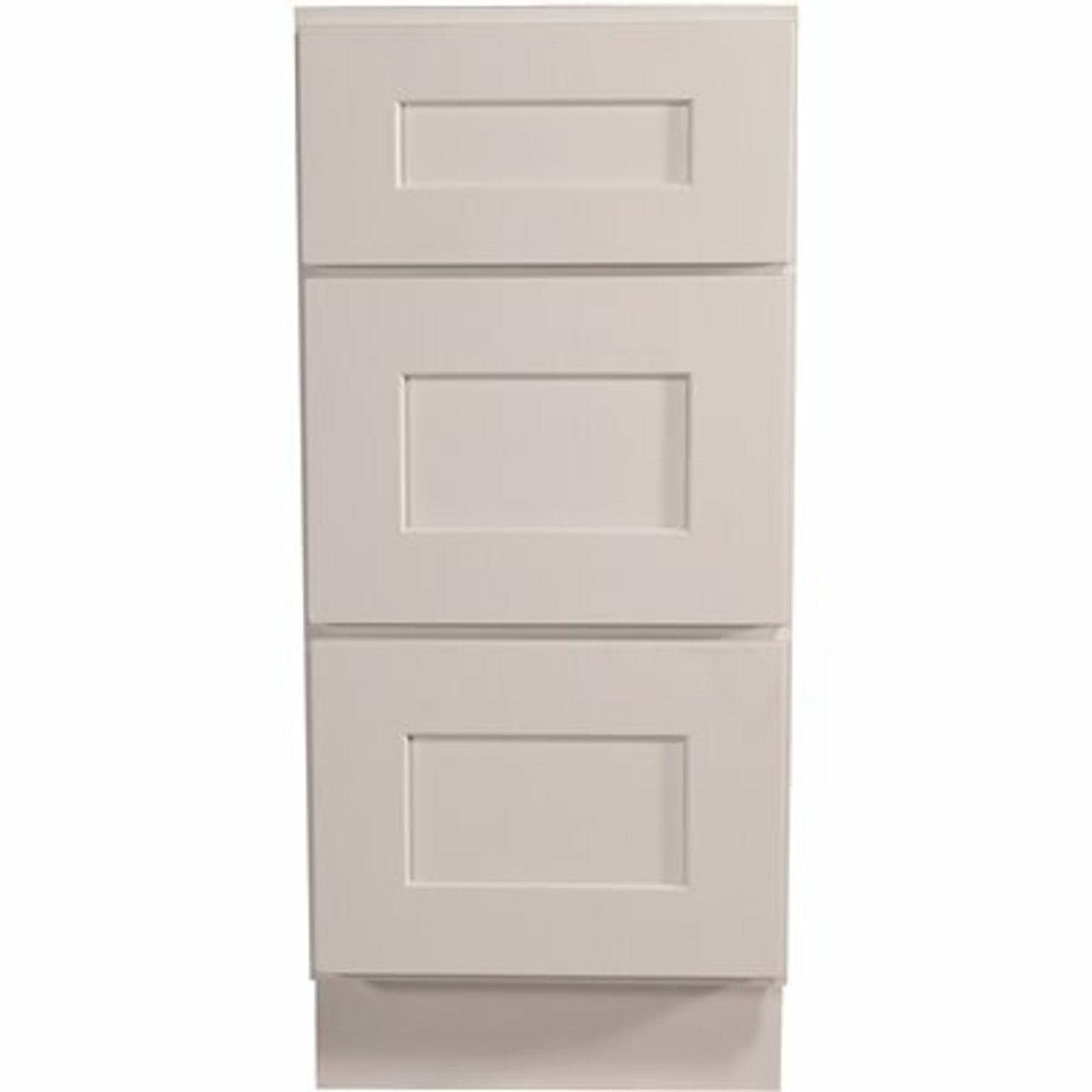 Design House Brookings Plywood Assembled Shaker 12X34.5X24 In. 3-Drawer Base Kitchen Cabinet In White
