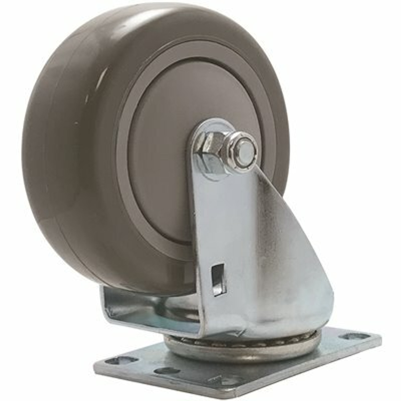 Snap-Loc 4 In. Polyurethane Swivel Plate Caster With 375 Lbs. Load Rating