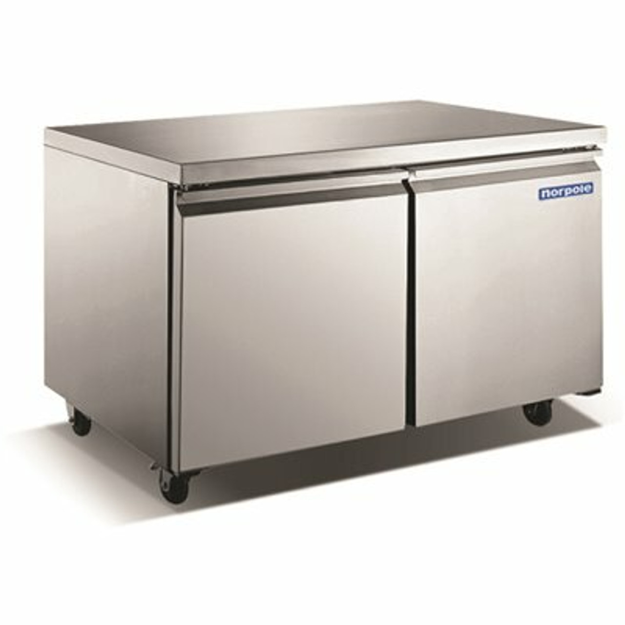 Norpole 60 In. W 15 Cu. Ft. Commercial Undercounter Freezerless Refrigerator In Stainless Steel