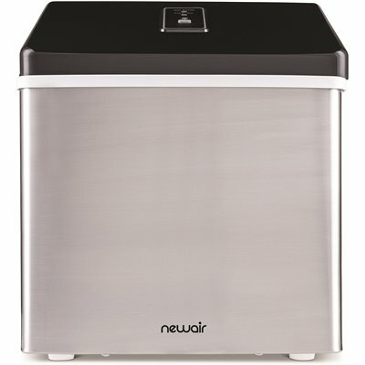 Newair 40 Lbs. Portable Ice A Day Countertop Clear Ice Maker Bpa Free Parts Perfect For Cocktails And Soda In Stainless Steel