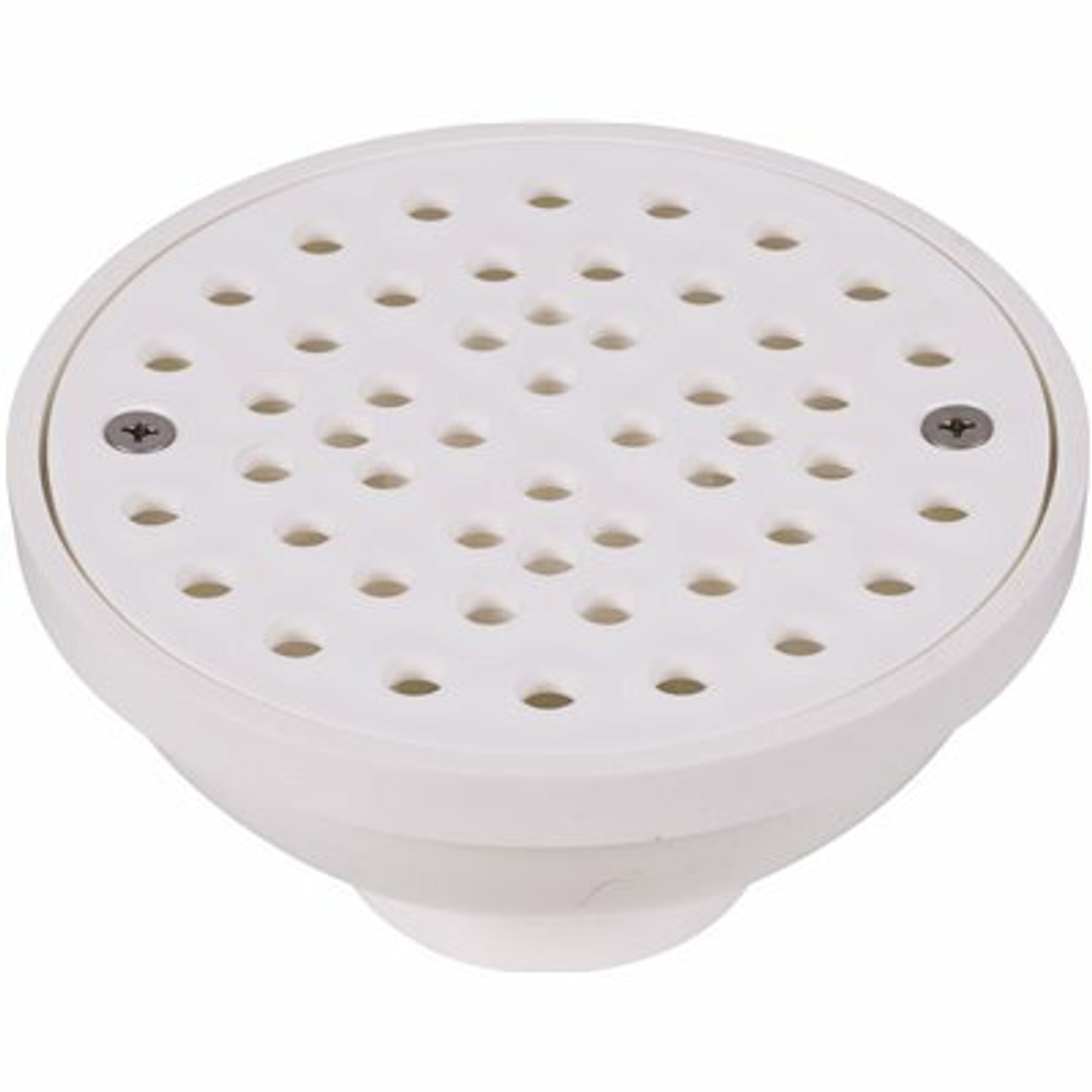 Oatey Round White Pvc Area Floor Drain With Screw-In Drain Cover