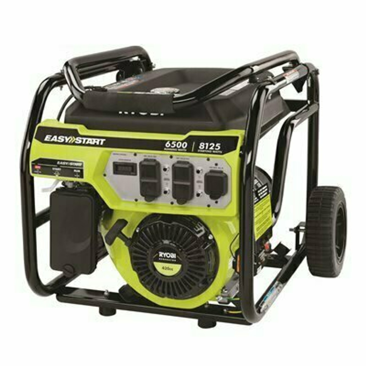 Ryobi 6,500-Watt Gasoline Powered Portable Generator With Co Shutdown Sensor