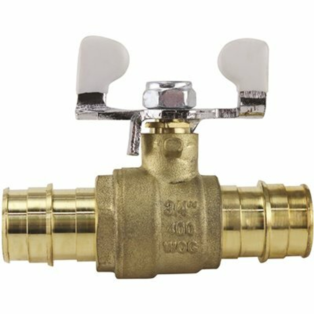Apollo 3/4 In. Brass Pex-A Barb Ball Valve With Tee Handle