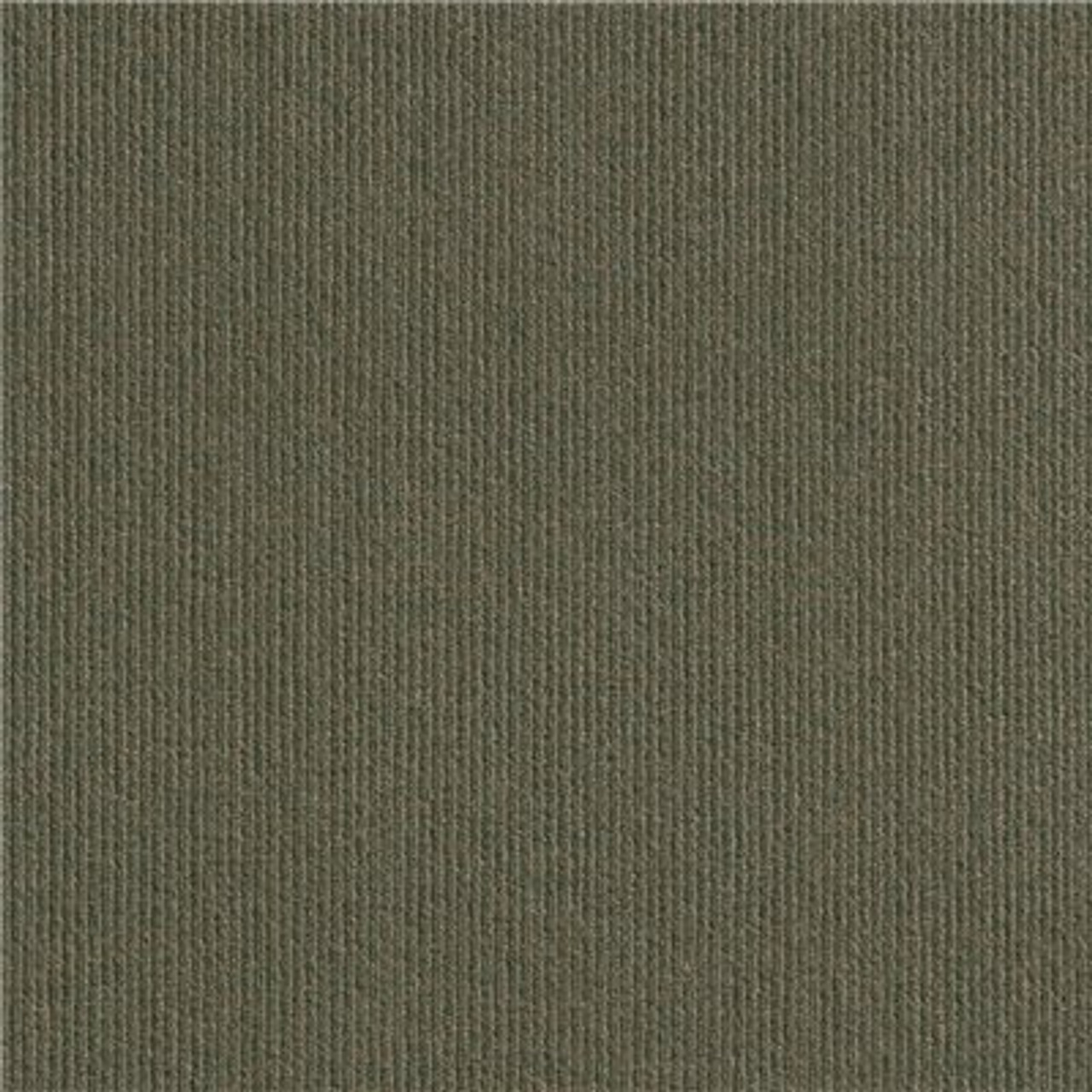 Foss Peel And Stick First Impressions High Low Rib Olive Texture 24 In. X 24 In. Commercial Carpet Tile (15 Tiles/Case)