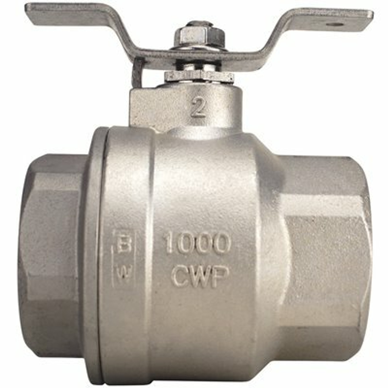 Apollo 2 In. Stainless Steel Fnpt X Fnpt Full-Port Ball Valve With Tee Handle