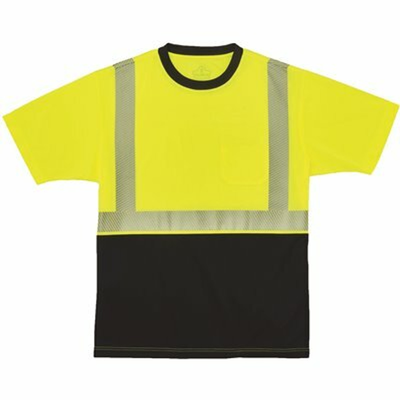 Ergodyne Glowear 2Xl Hi Vis Lime/Black Front Performance T-Shirt