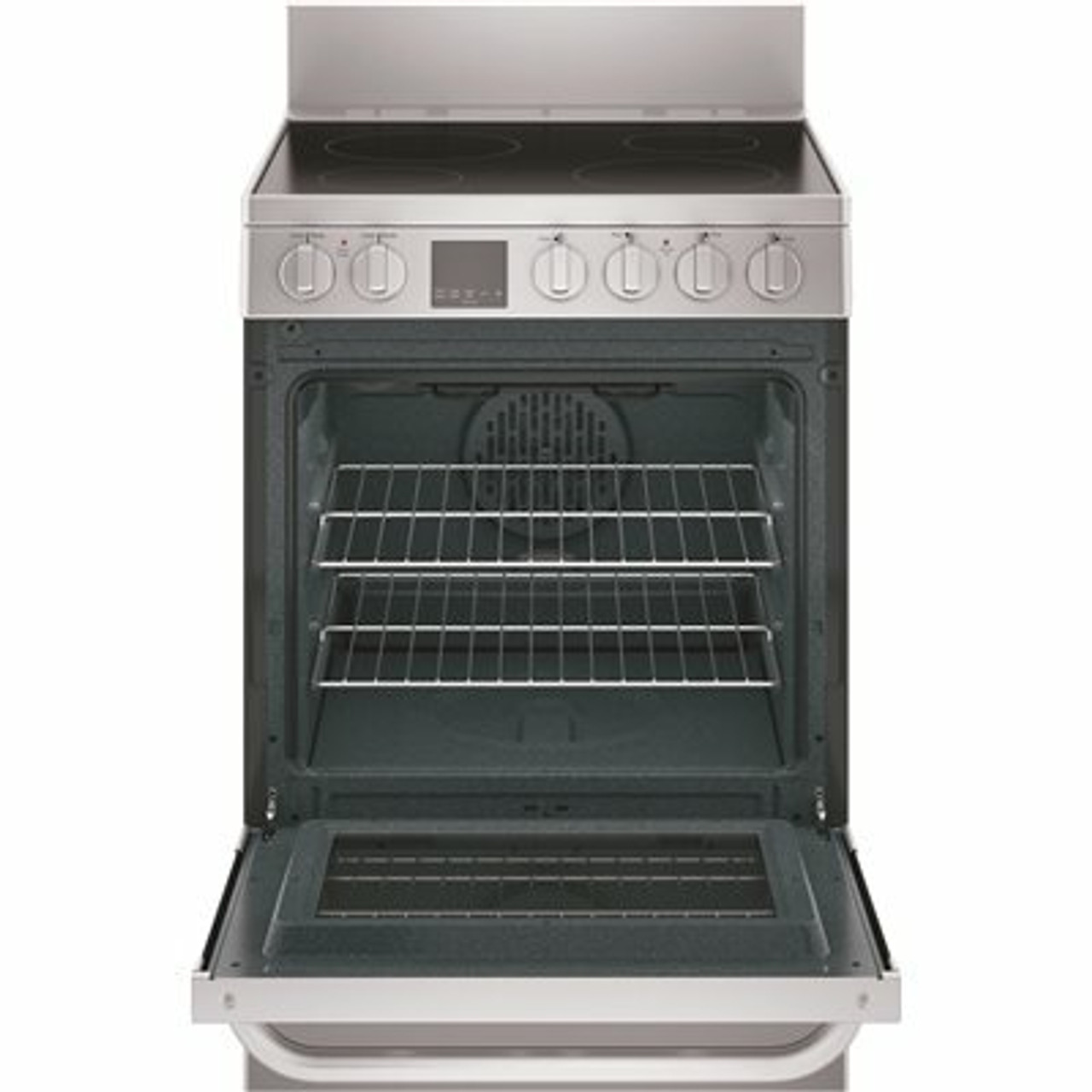 Haier 24 In. 2.9 Cu. Ft. Electric Range With Self-Cleaning Convection Oven In Stainless Steel