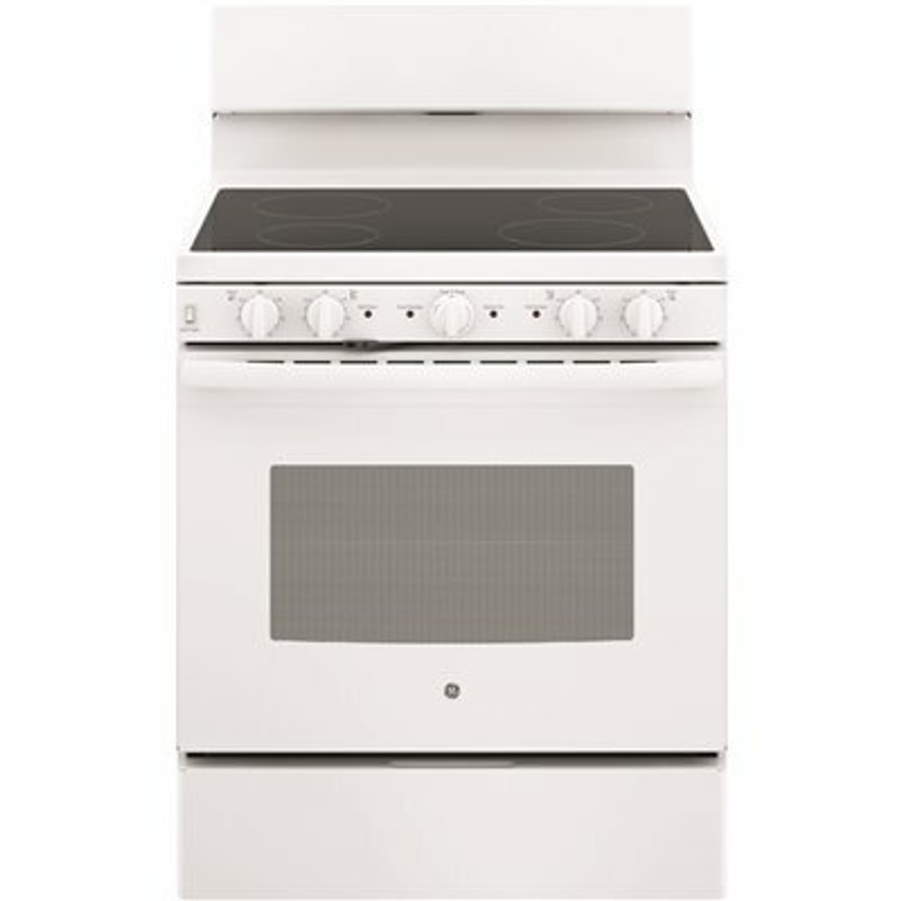 Ge 30 In. 5.0 Cu. Ft. Electric Range With Self-Cleaning Oven In White