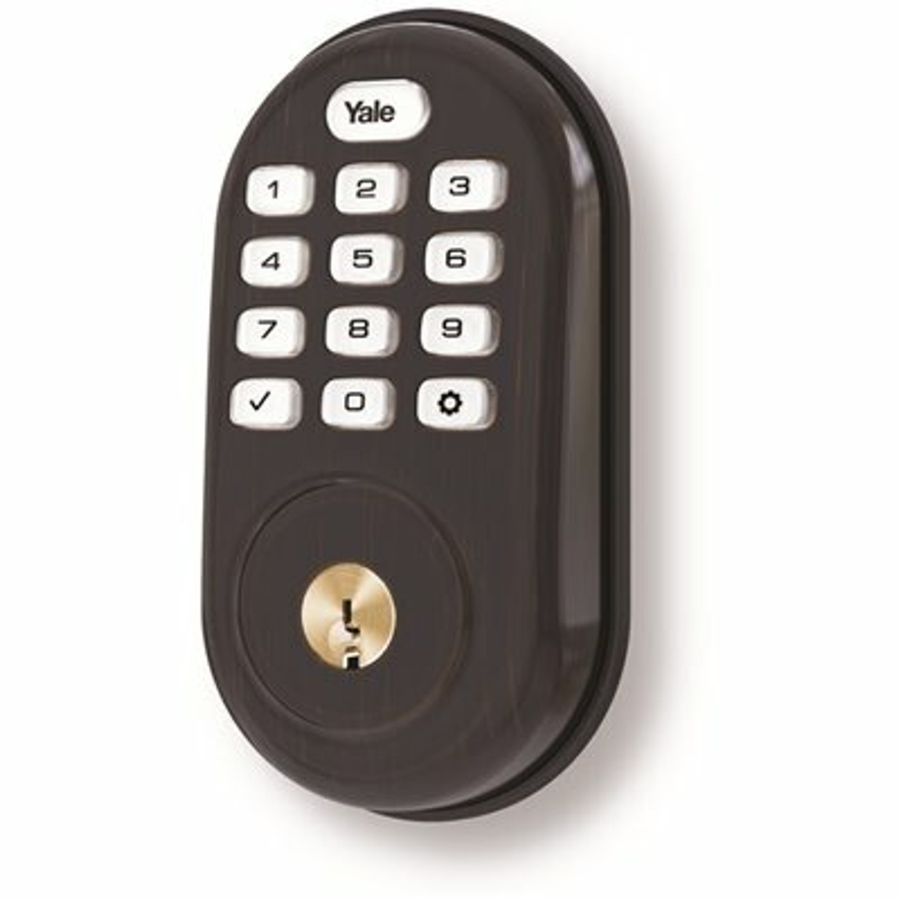 Yale Assure Lock Push Button Electronic Deadbolt With Bluetooth - 306531278