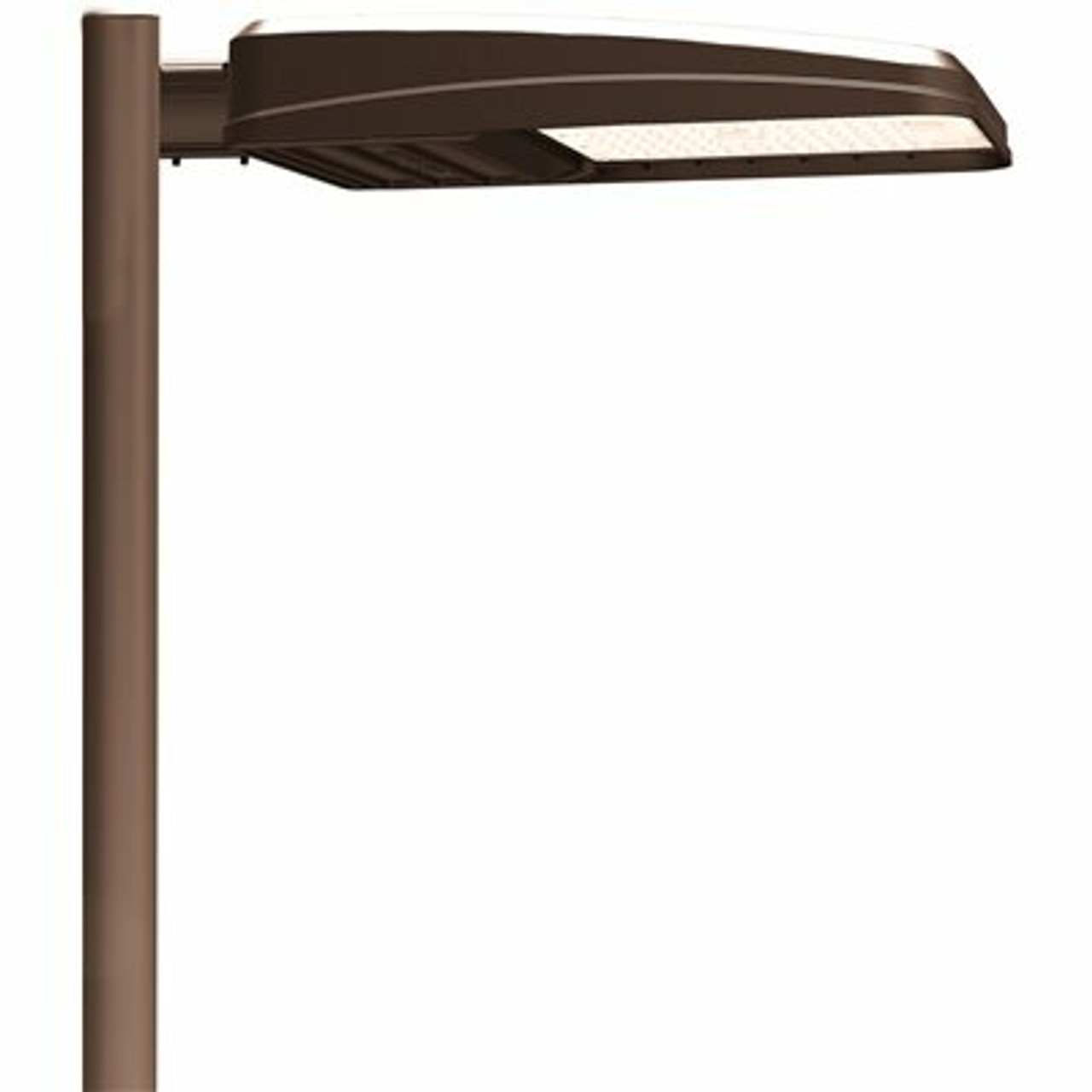 Viper 400-Watt Equivalent Integrated Led Dark Bronze Outdoor Security Area Light With Arm Mount