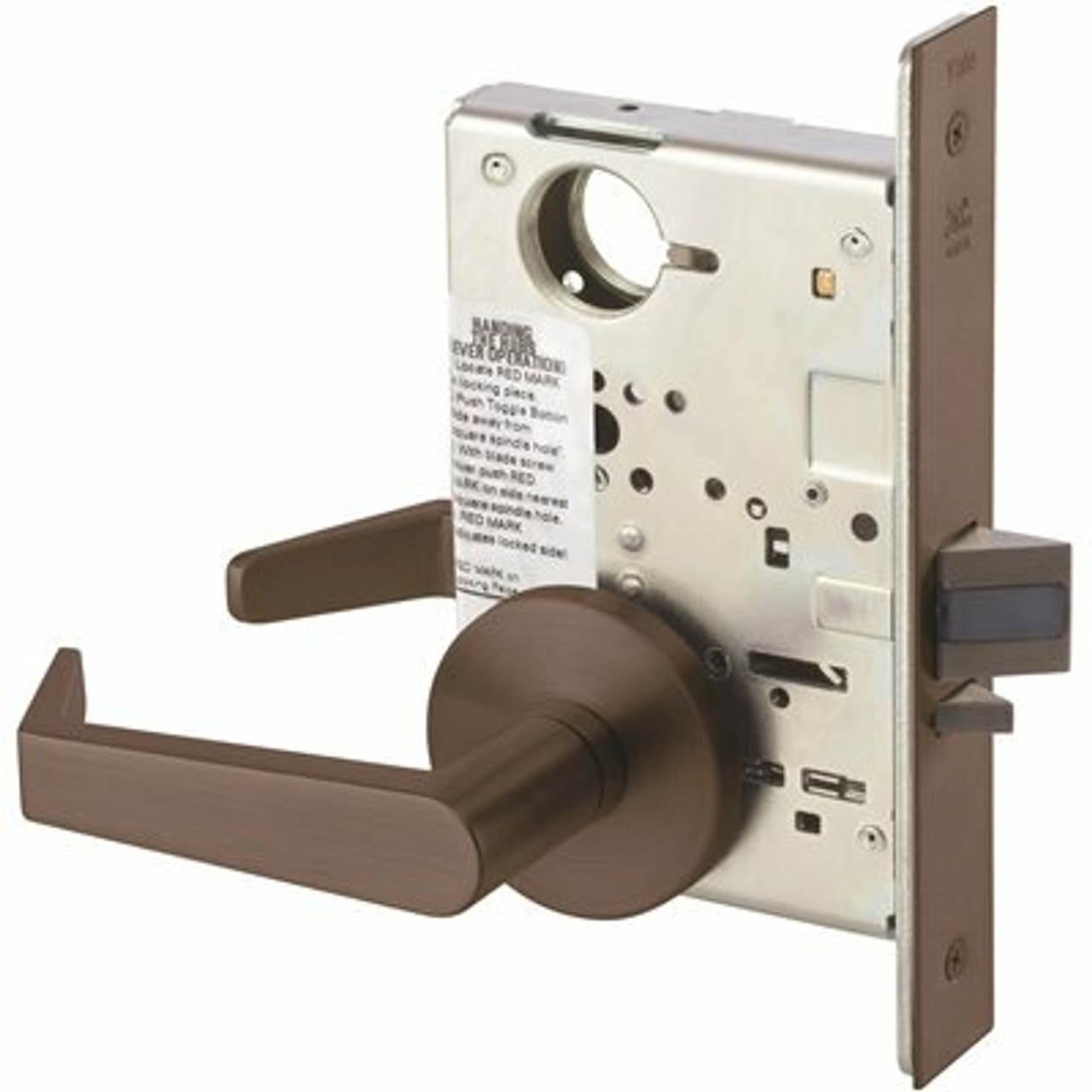 Yale Grade 1 Rose Only, Dormitory Or Exit With Deadbolt Mortise Handleset