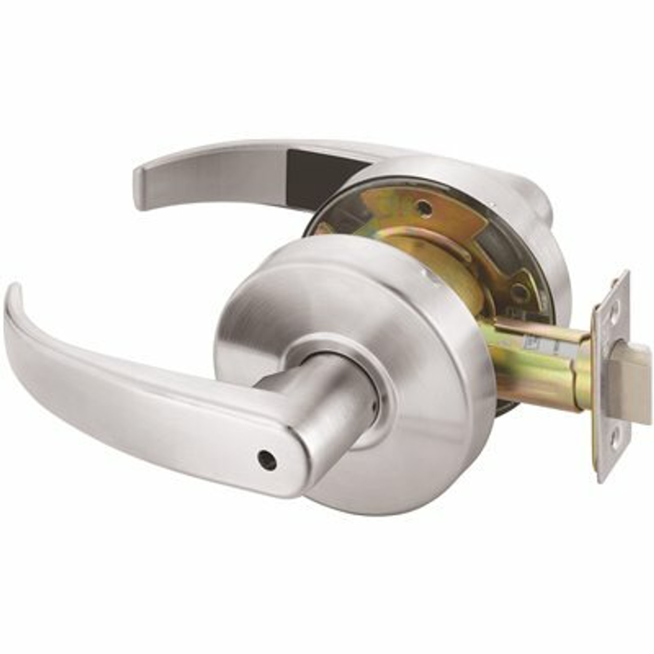 Yale Satin Chrome Privacy Function Cylindrical Handleset 306538962