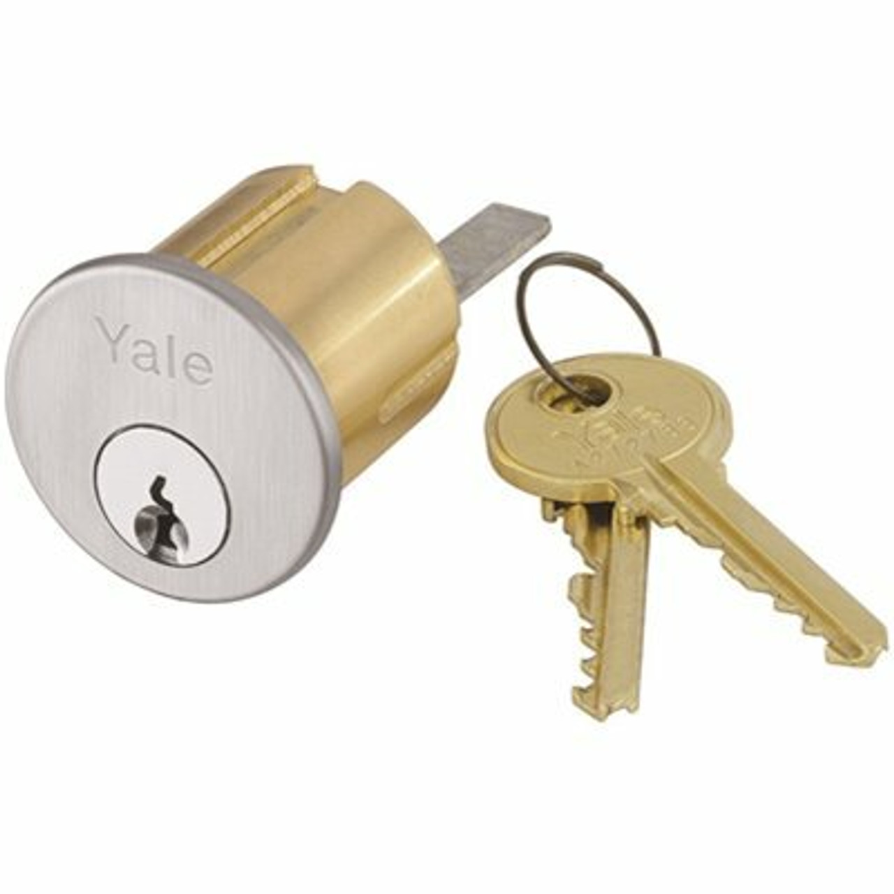 Yale Commercial Locks And Hardware 626 Satin Chrome Schlage C Keyed Random 6-Pin Rim Cylinder