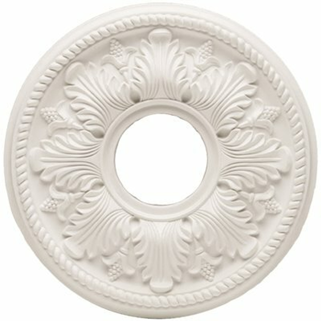 Hampton Bay 14 In. White Bellezza Ceiling Medallion