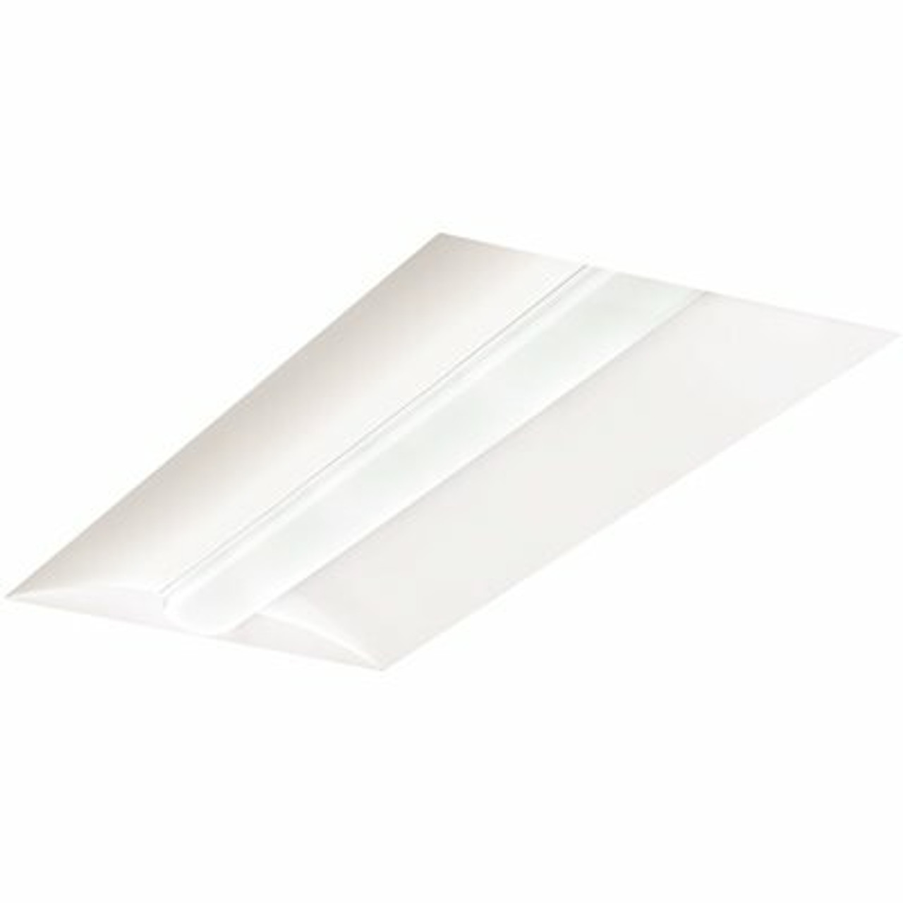 Hubbell Lighting Tradeselect 2 Ft. X 4 Ft. 128-Watt Equivalent Integrated Led White Center Lens Troffer, 40K