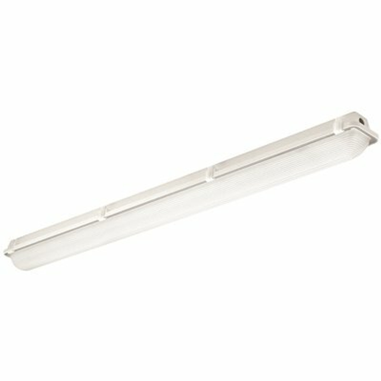 Hubbell Lighting Lxen 4 Ft. 64-Watt Equivalent Integrated Led White Vaportite Strip Light, 4000K With Frosted Acrylic Lens