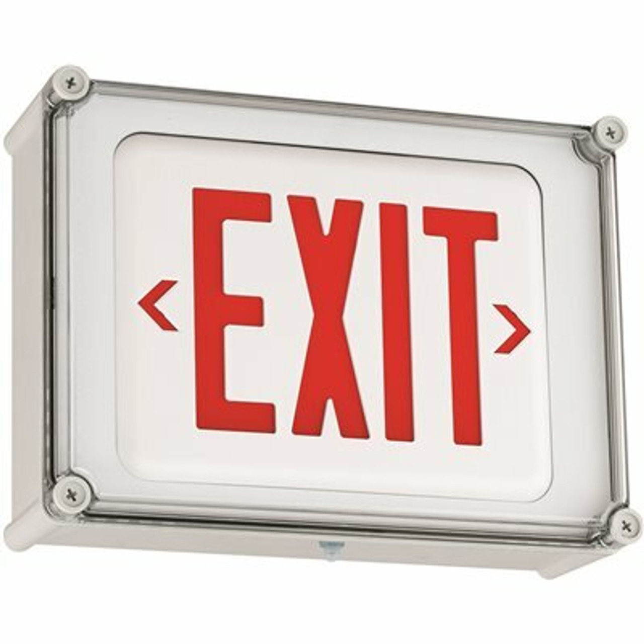 Hubbell Lighting Dual-Lite 2-Watt Integrated Led White/Red Nema 4X Exit Sign With Battery