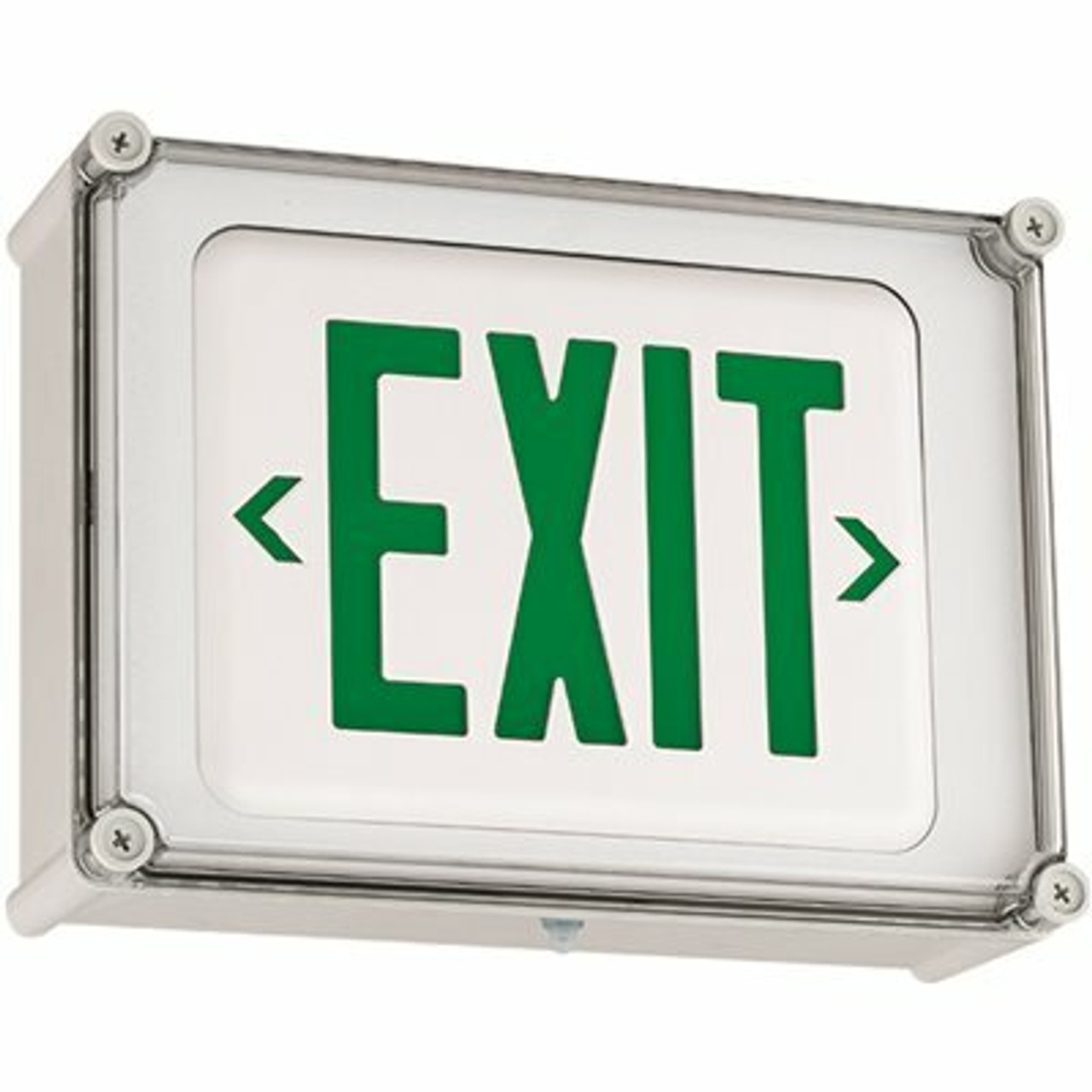 Hubbell Lighting Dual-Lite 2-Watt Integrated Led White/Green Nema 4X Exit Sign With Battery