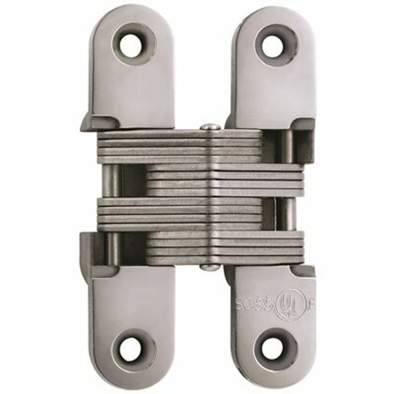 Soss 1 In. X 4-5/8 In. Bright Stainless Steel Invisible Hinge