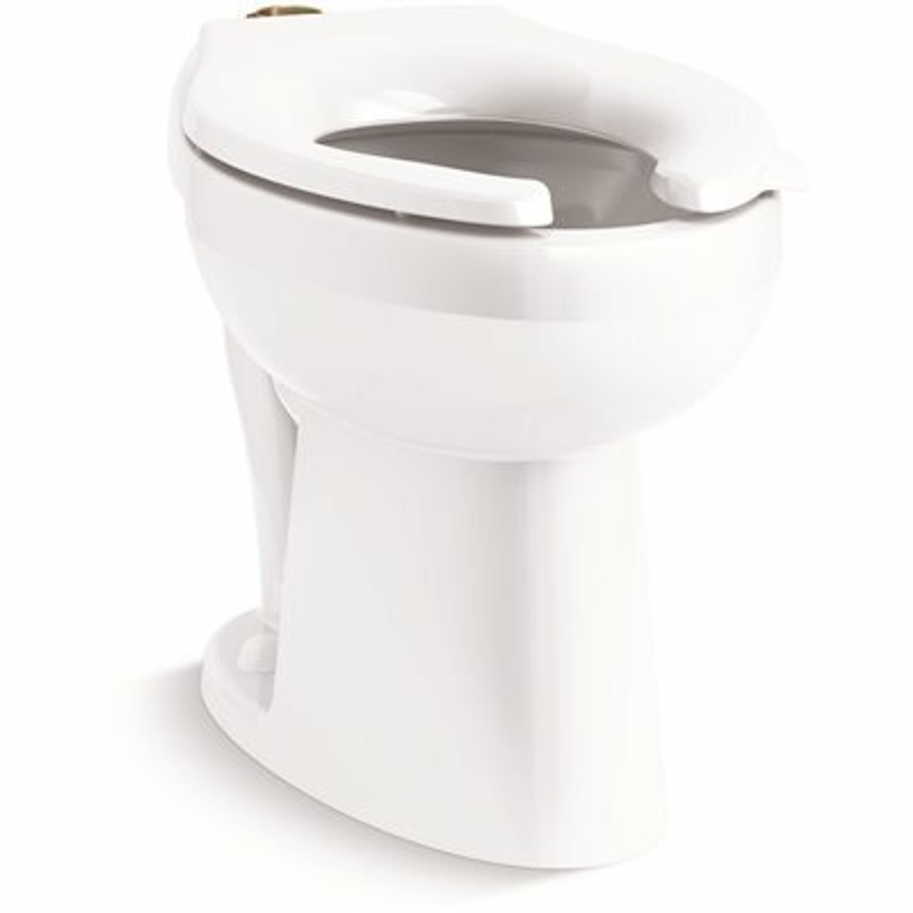 Kohler Highcliff Ultra-Ada-Height Elongated Flushometer Toilet Bowl Only With Top Spud In White