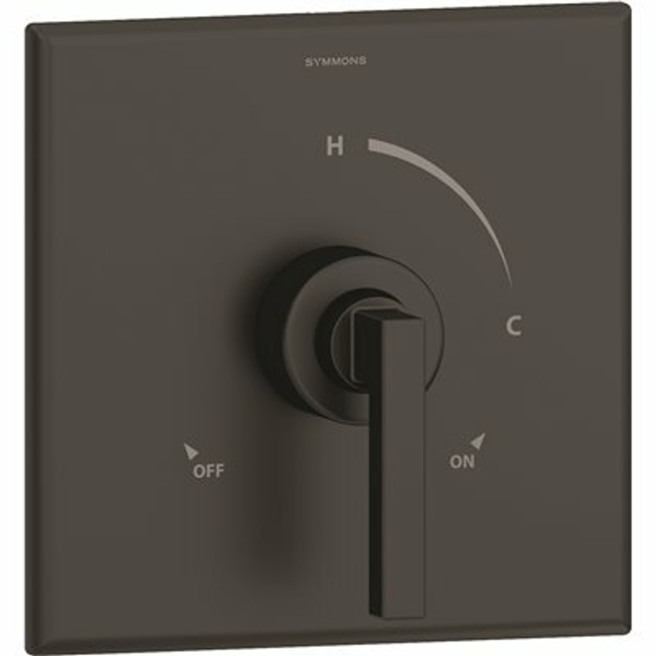 Symmons Duro 1-Handle Wall-Mounted Shower Valve Trim Kit In Matte Black (Valve Not Included)