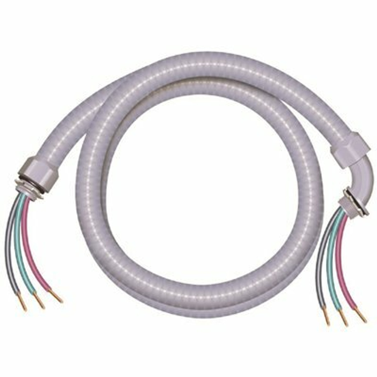 Southwire 4 Ft. 8/2 Ultra-Whip Liquidtight Flexible Non-Metallic Pvc Conduit Cable Whip