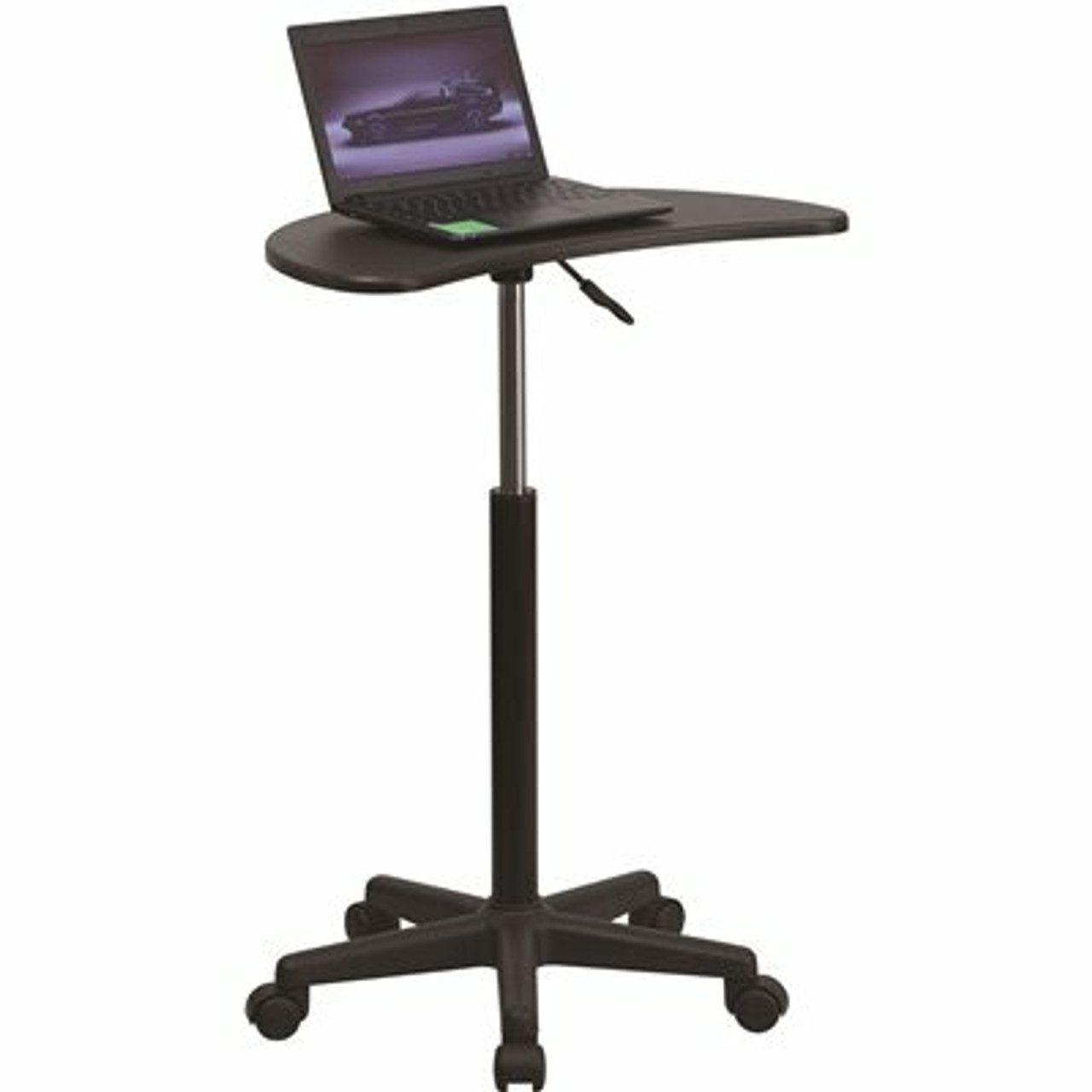 Carnegy Avenue 25 In. Rectangular Black Laptop Desk With Adjustable Height Feature