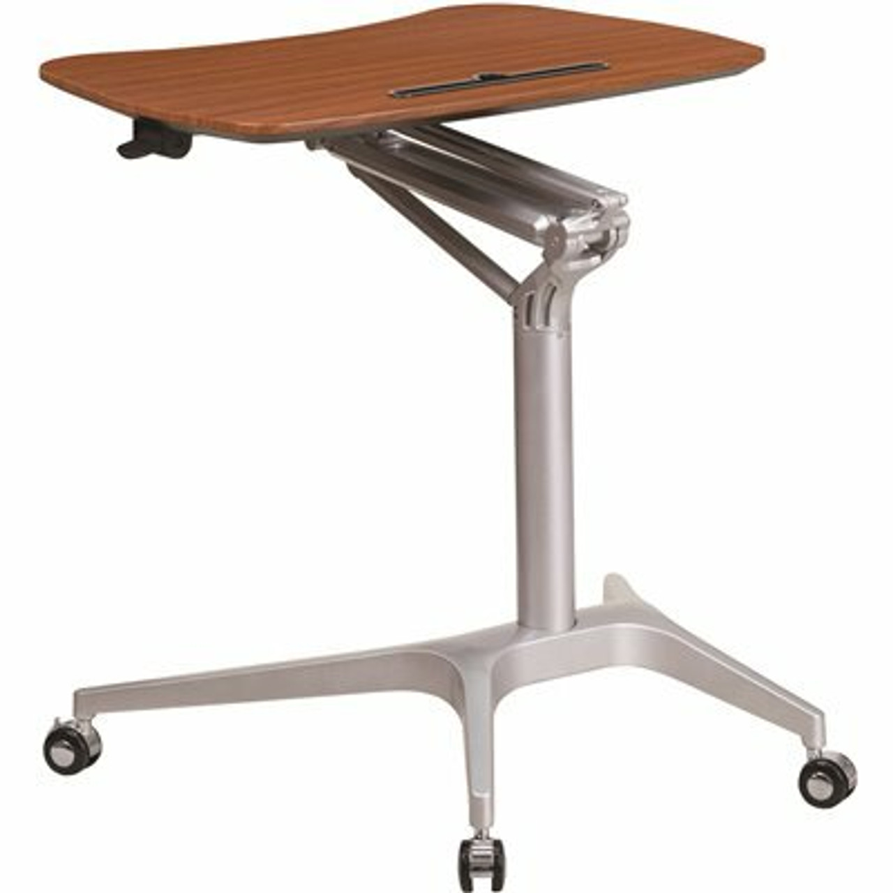 Carnegy Avenue 28.3 In. Rectangular Mahogany Laptop Desks With Adjustable Height