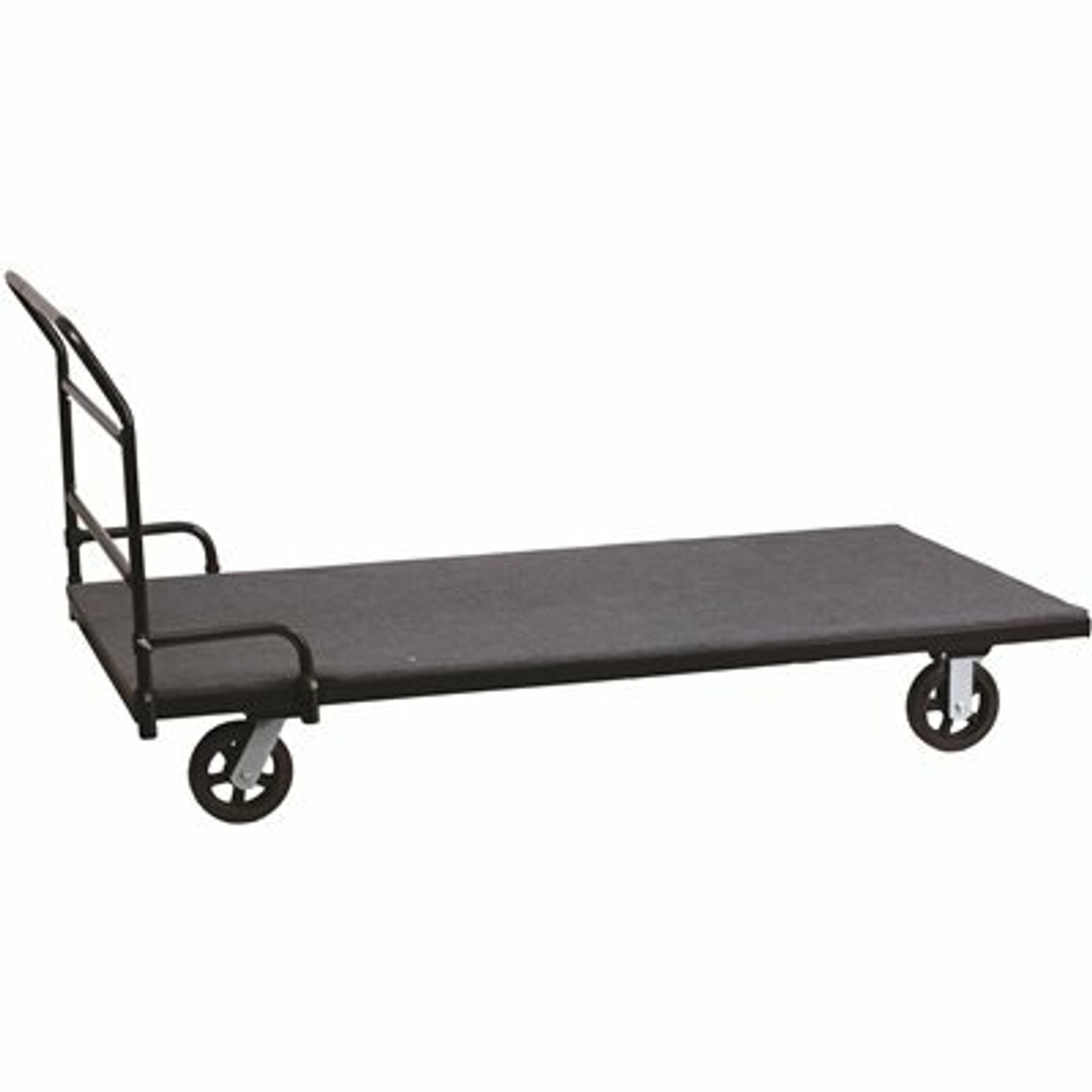 Carnegy Avenue Steel 4-Wheeled Pub Table Cart In Black - 307676499