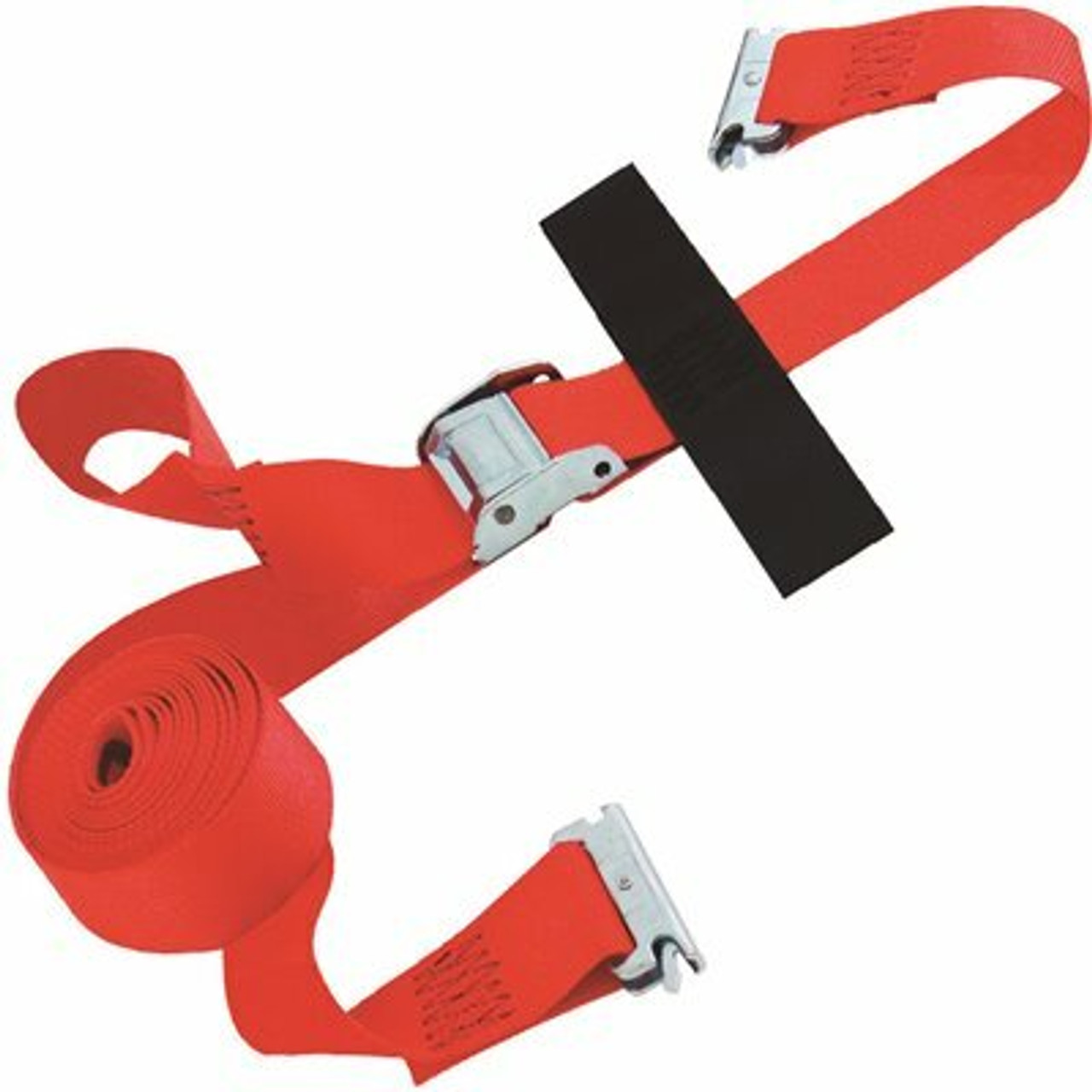 Snap-Loc 20 Ft. X 2 In. Cam Buckle E-Strap With Hook And Loop Storage Fastener In Red