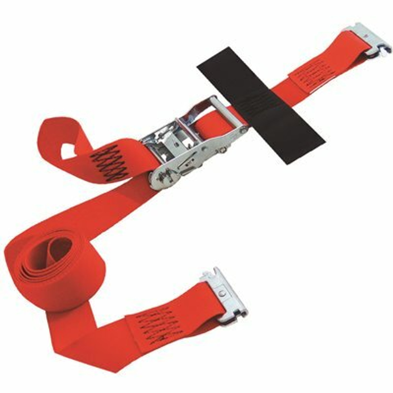 Snap-Loc 12 Ft. X 2 In. Logistic Ratchet E-Strap With Hook And Loop Storage Fastener In Red