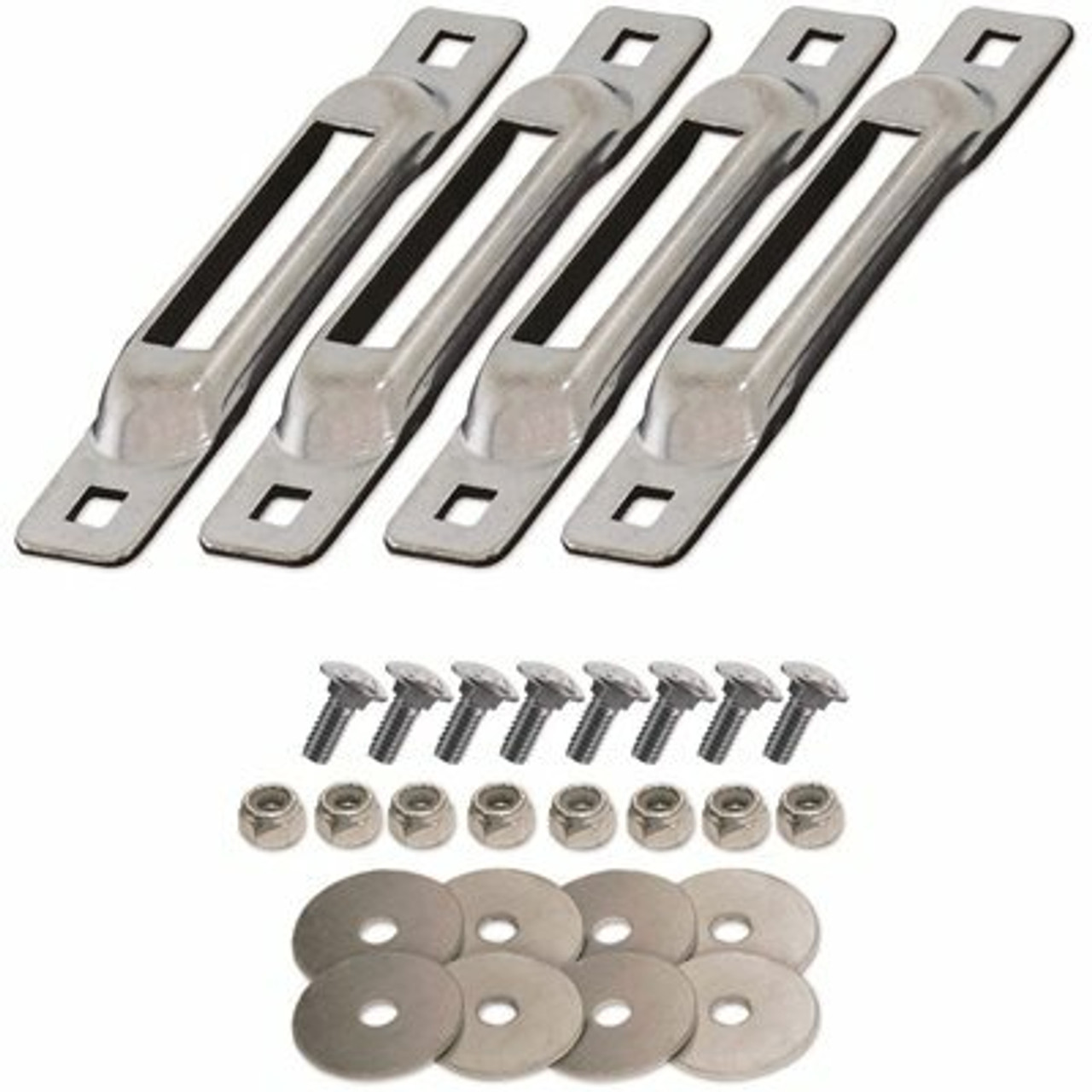 Snap-Loc E-Track Single Strap Anchor Zinc With Carriage Bolts (4-Pack)