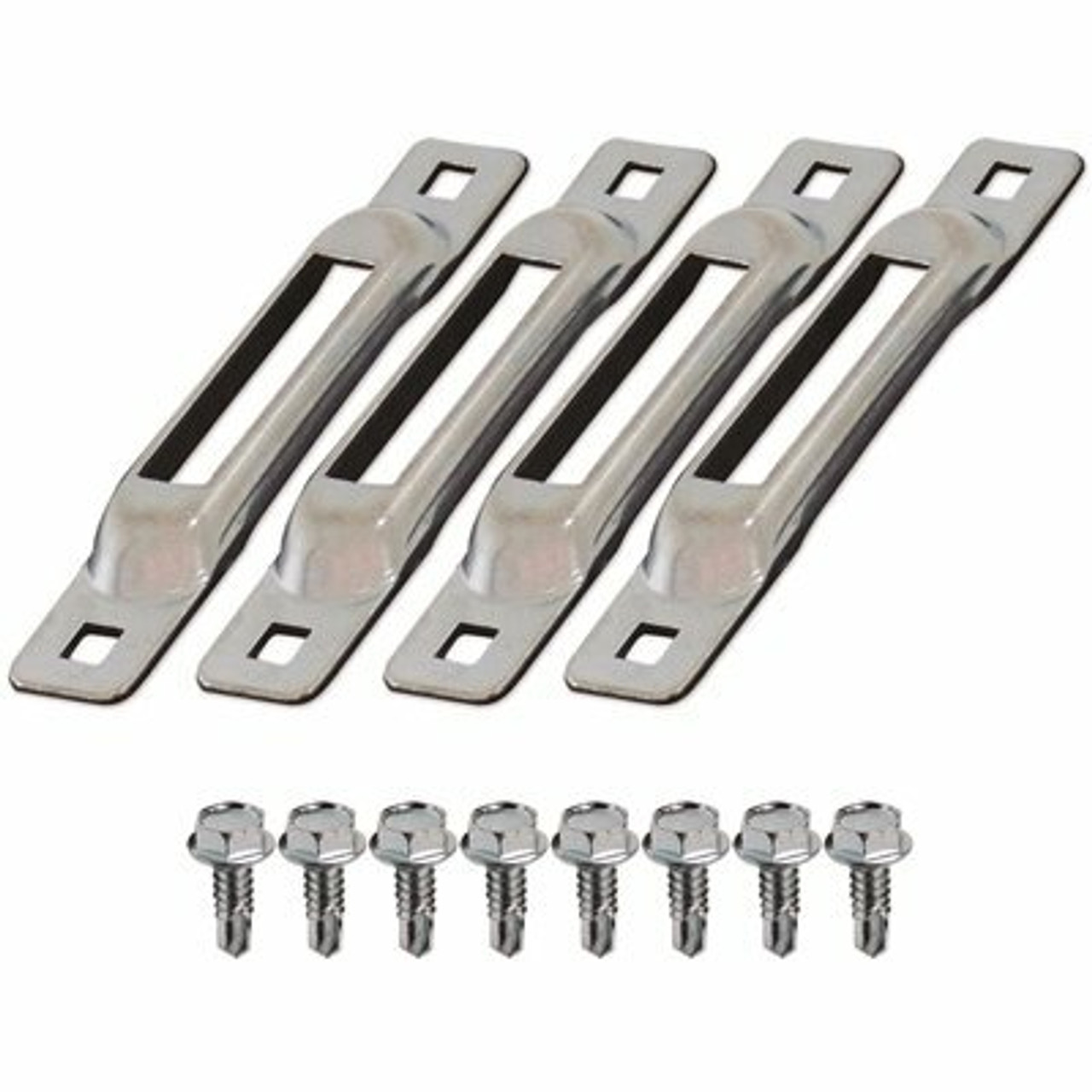 Snap-Loc E-Track Single Strap Anchor Zinc With Self-Drilling Screws (4-Pack)