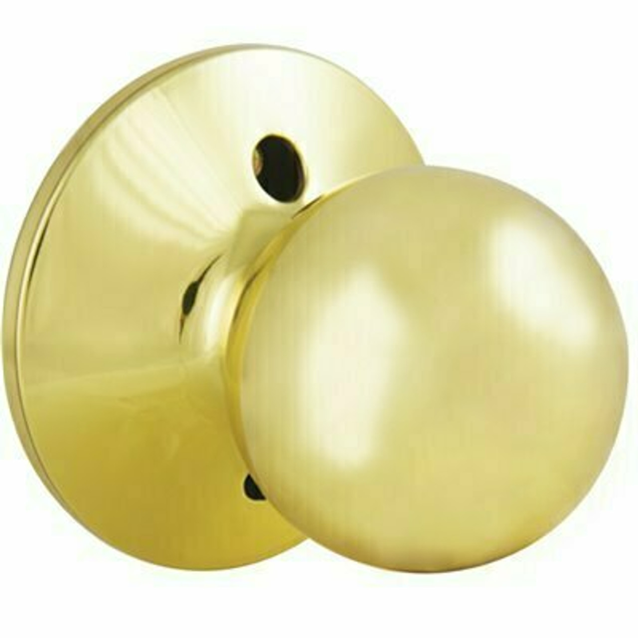 Defiant Saturn Polished Brass Dummy Door Knob