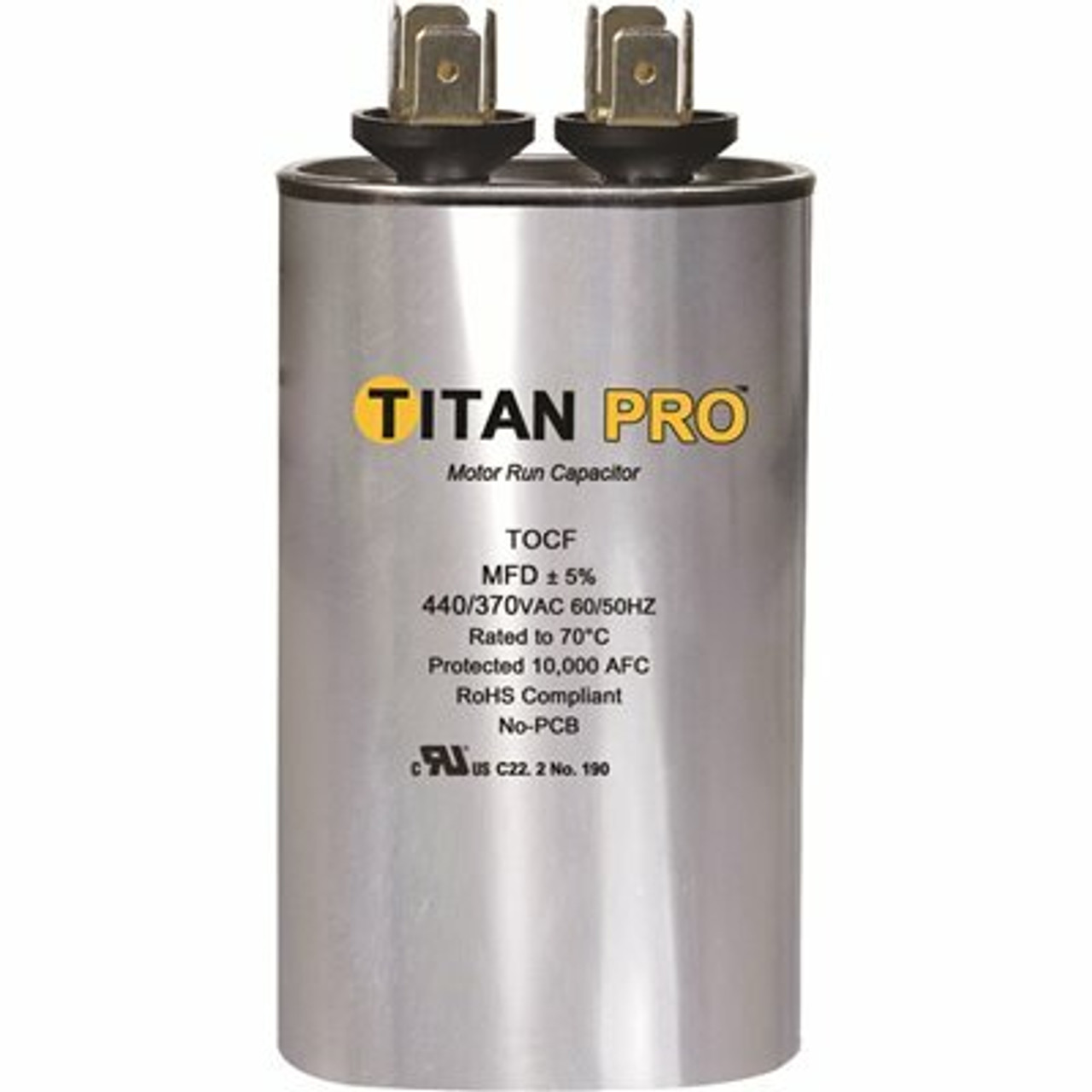 Titan Run Capacitor 30 Mfd 440/370-Volt Oval
