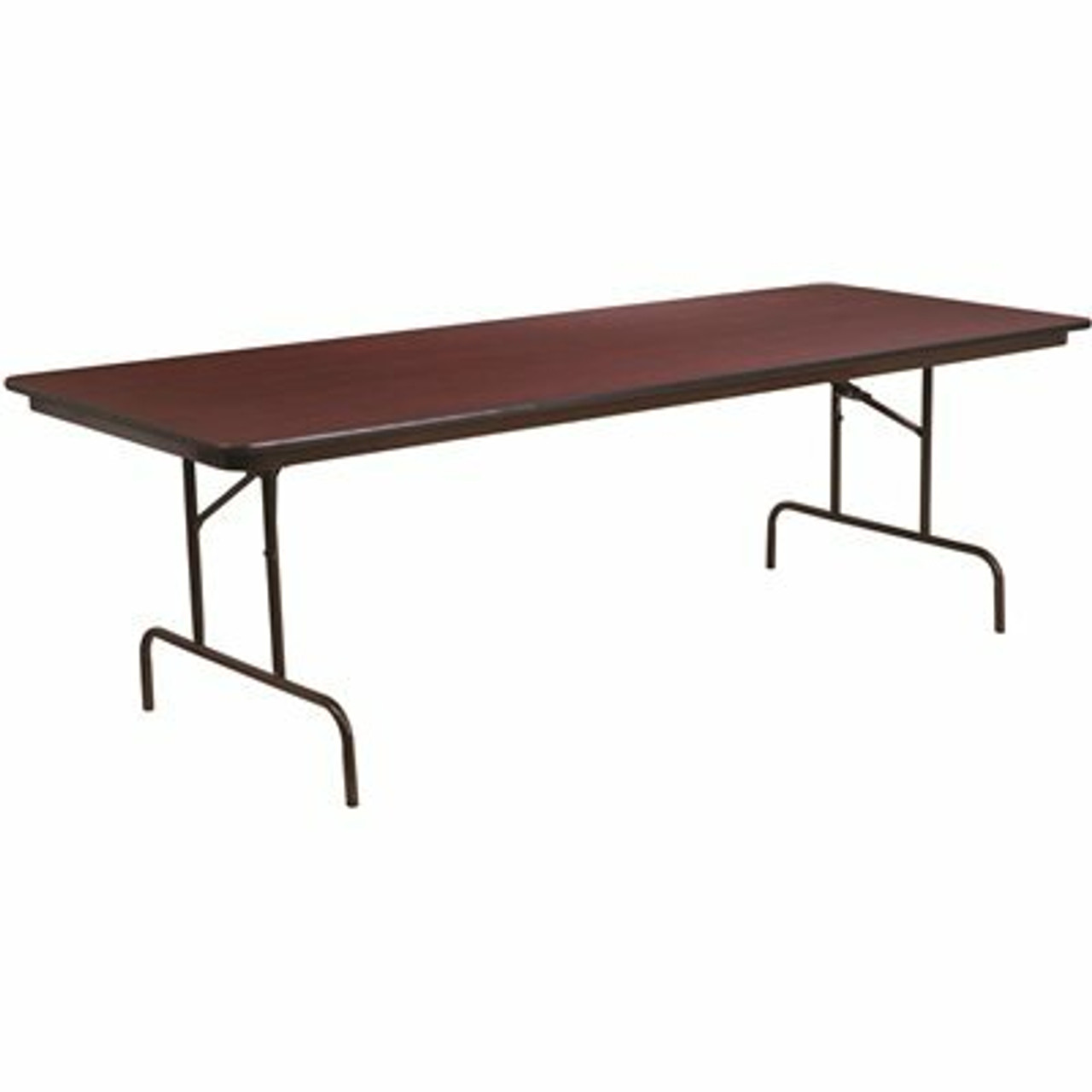 96 In. Mahogany Wood Table Top Material Folding Banquet Tables - 308688174