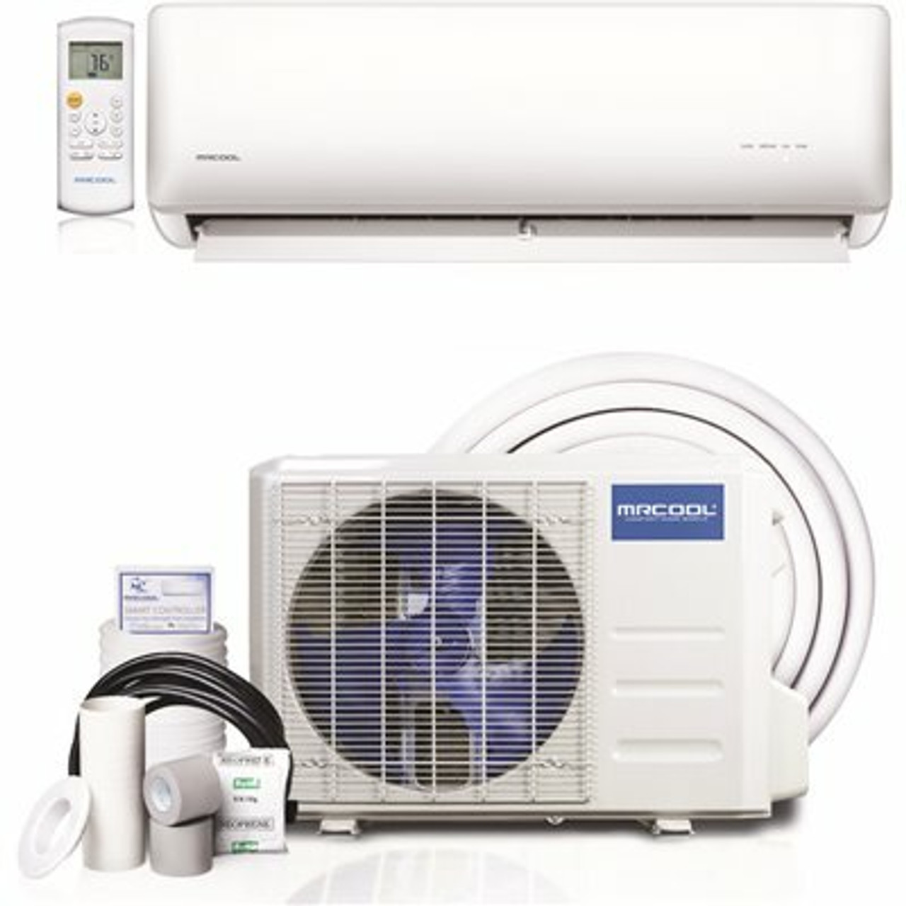 Mrcool Olympus Energy Star 9,000 Btu 3/4 Ton Ductless Mini Split Air Conditioner And Heat Pump - 230V/60Hz