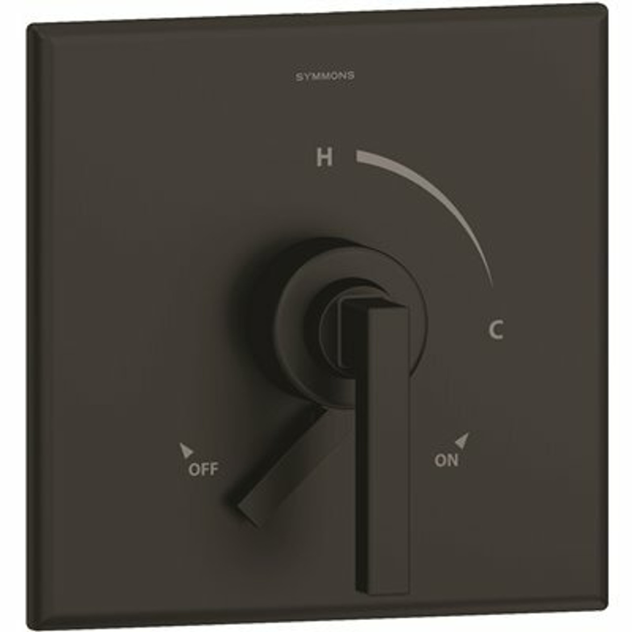 Symmons Duro 1-Handle Wall-Mounted Valve Trim Kit With Volume Control In Matte Black (Valve Not Included)