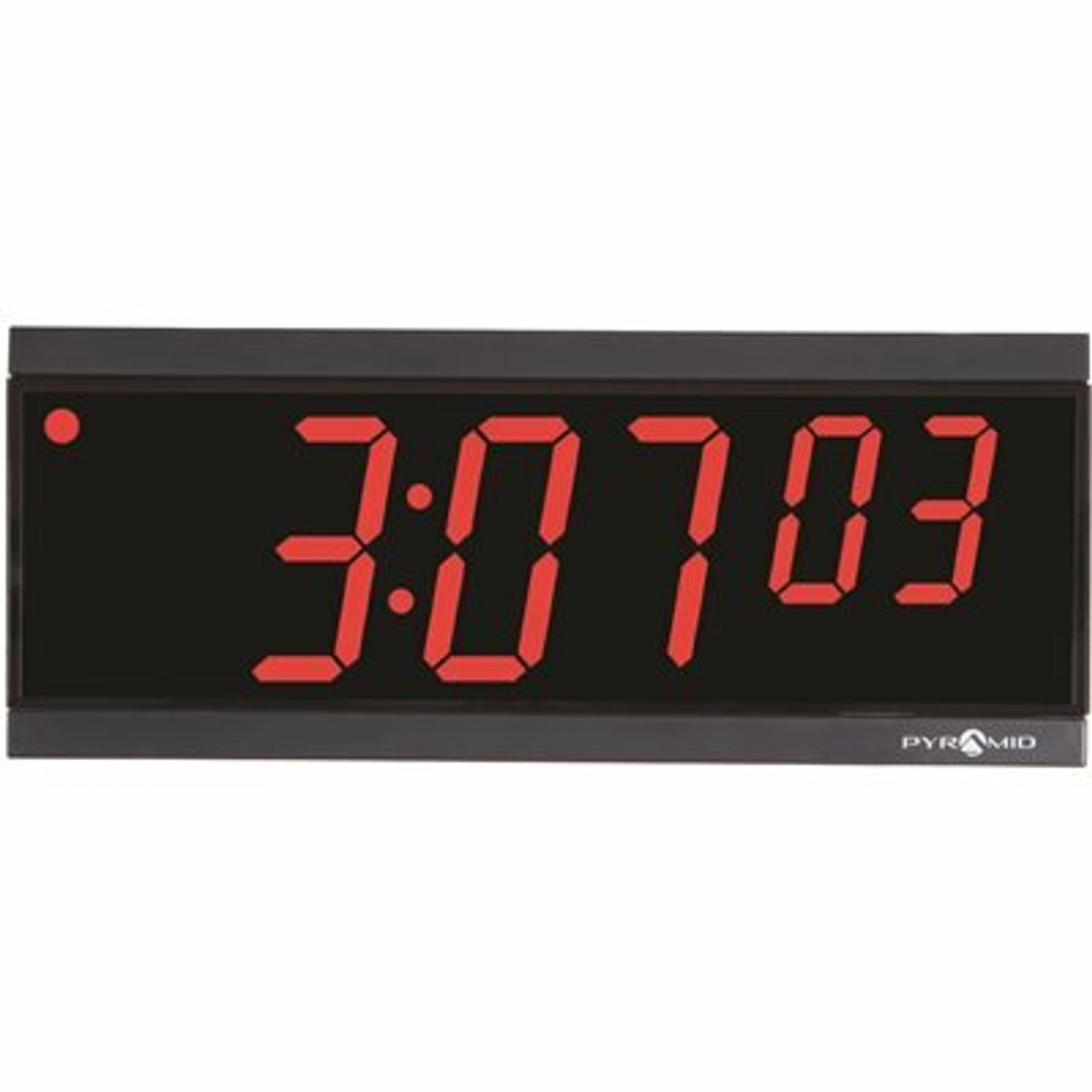 Pyramid Time Systems RF Wireless Synchronized LED 2 in. Digit Hour/Min/Sec Digital Clock