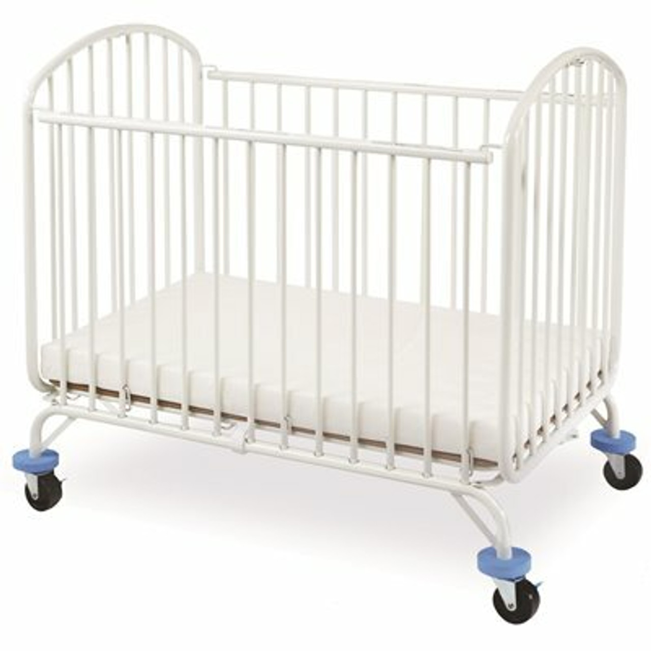 La Baby Folding Arched Mini/ White Portable Crib