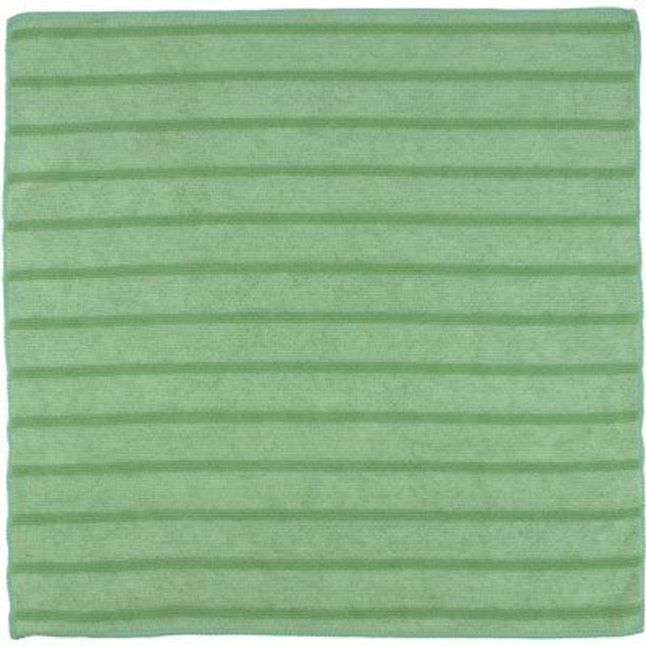 Renown 16 In. X 16 In. Scrubbing Microfiber Cleaning Cloth, Green (12-Pack)