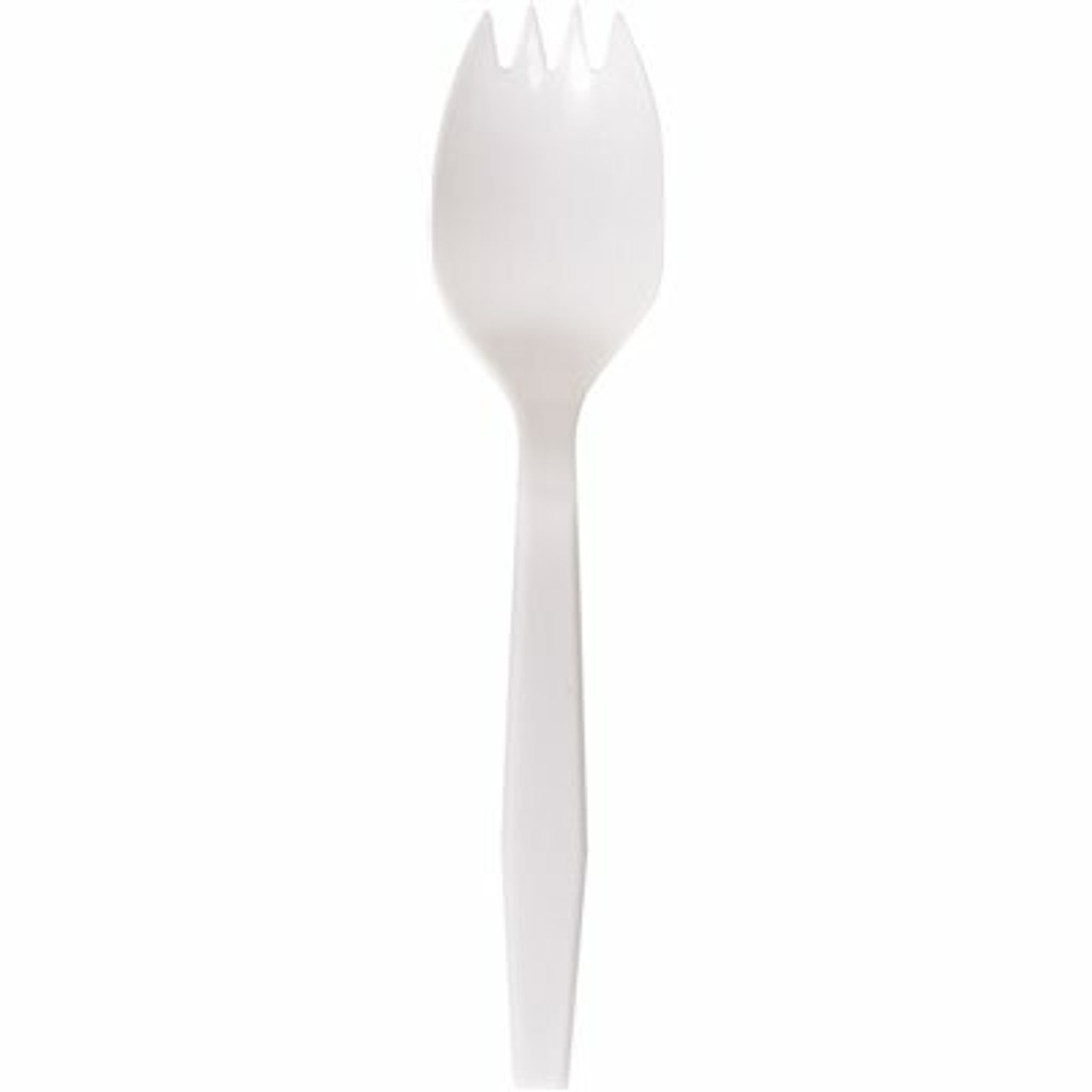 Primesource Medium Weight White Polypropylene Spork Wrapped (1000 Per Case)