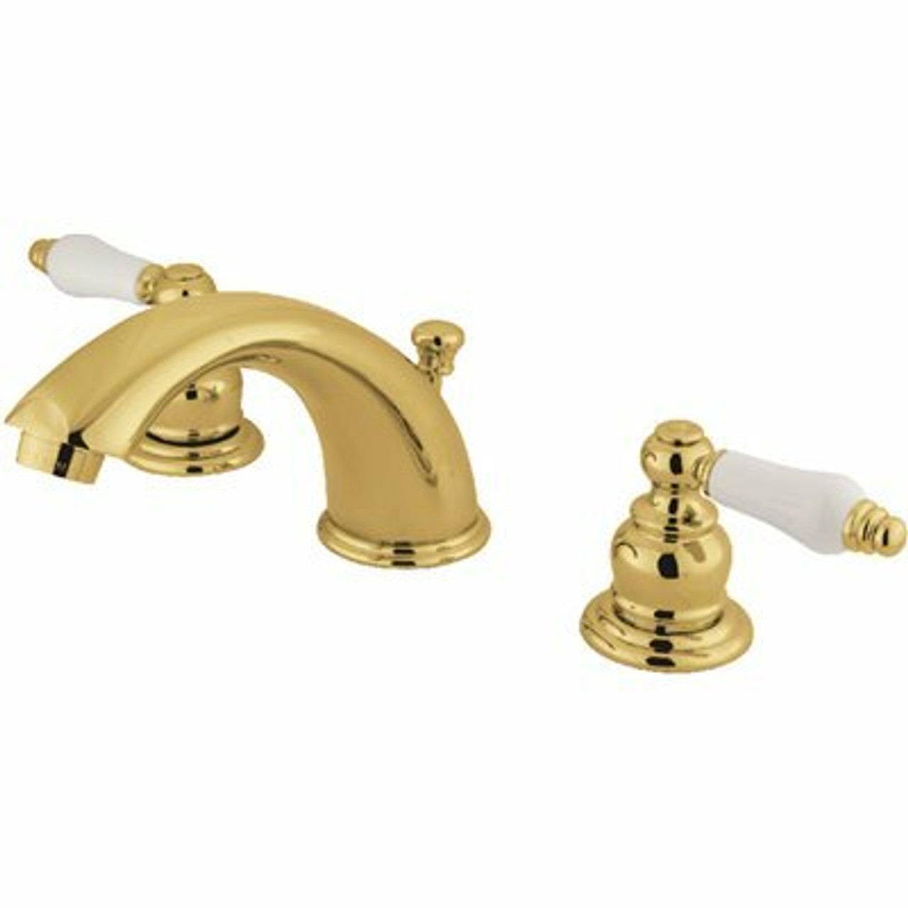 Kingston Brass Victorian 8 In. Widespread 2-Handle Bathroom Faucet In Polished Brass - 309309499