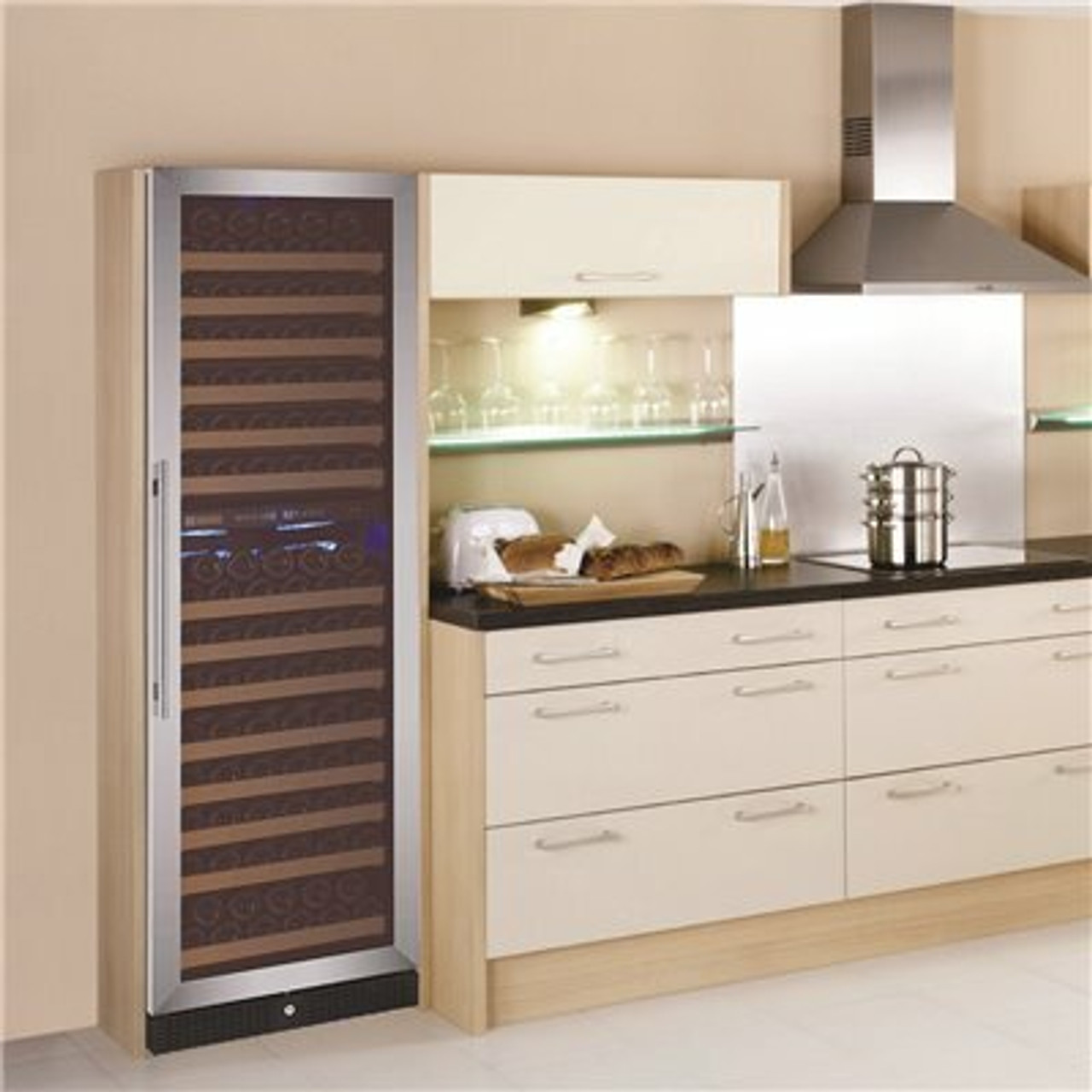 Lodging Star 24 In. W 172-Bottle Dual Zone Built In Wine Cooler