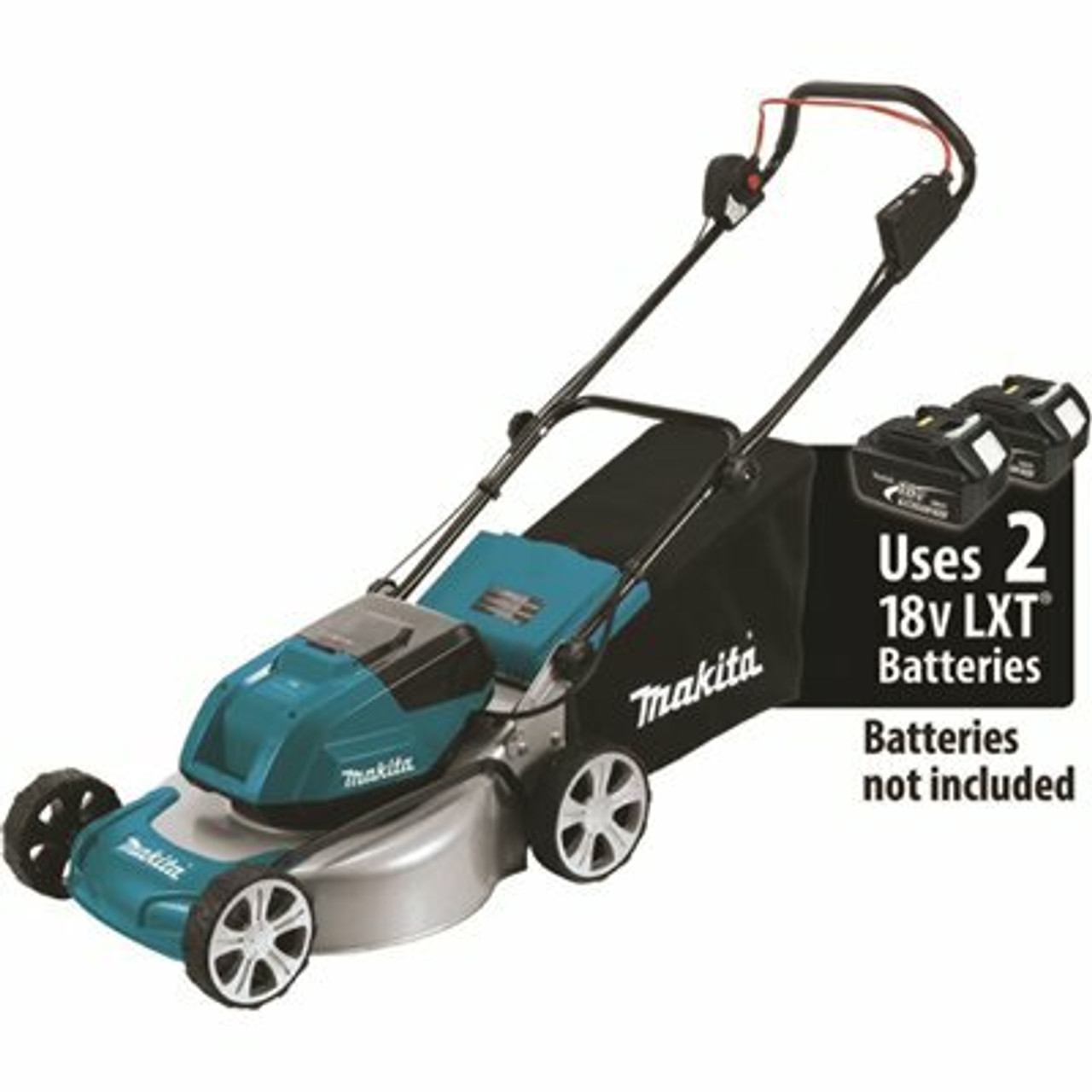 Makita 18 In. 18-Volt X2 (36-Volt) Lxt Lithium-Ion Cordless Steel Deck Walk Behind Push Lawn Mower, Tool Only