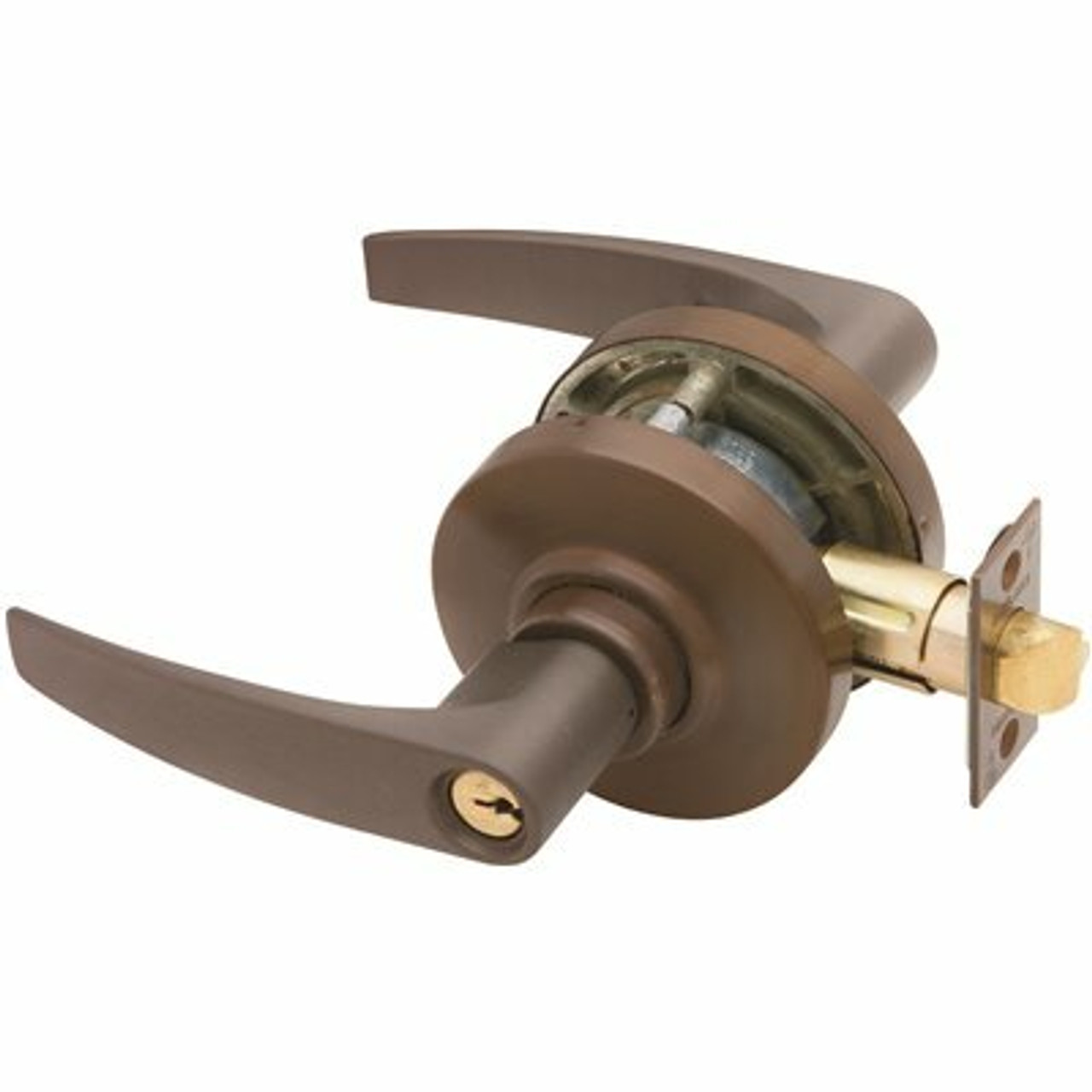 Schlage Al Series Oil Rubbed Bronze Storeroom Function Door Lever - 309623173