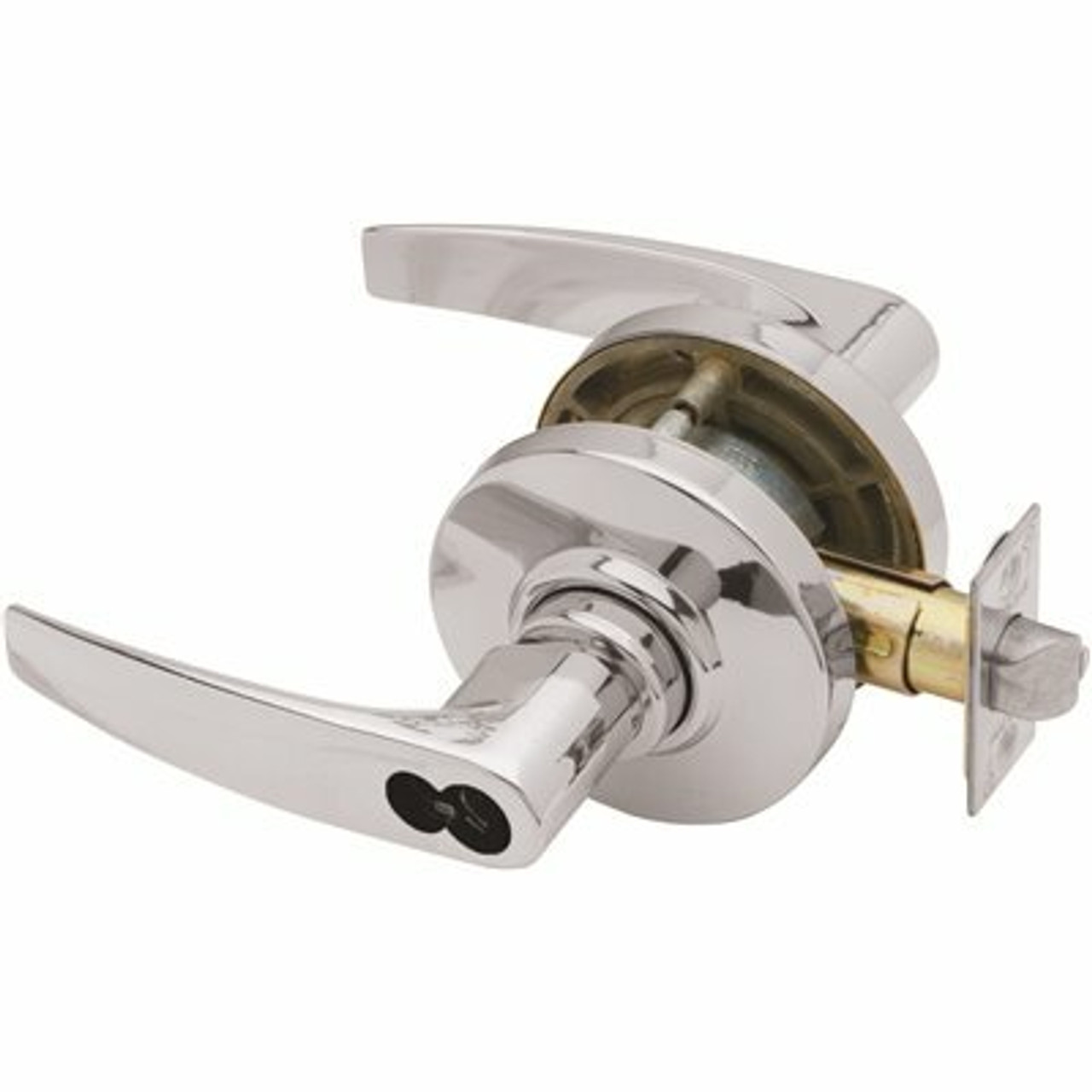 Schlage Al Series Bright Chrome Storeroom Function Door Lever - 309623187