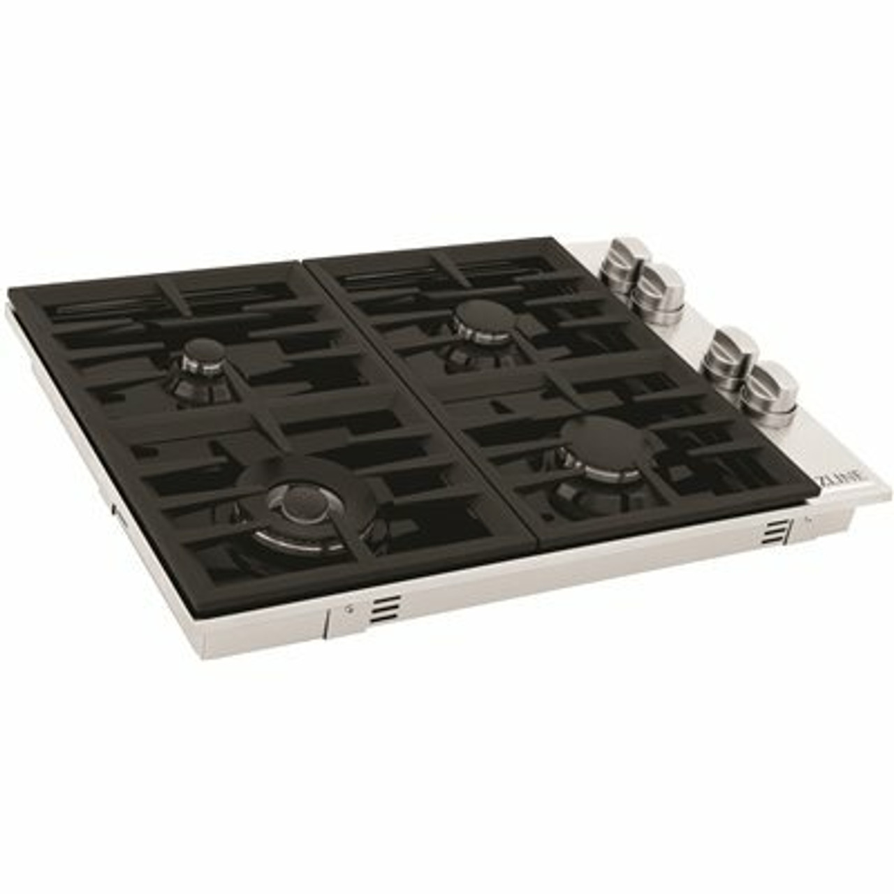 Zline 30 In. Dropin Gas Stovetop In Black Porcelain With 4 Gas Burners (Rc30-Pbt)